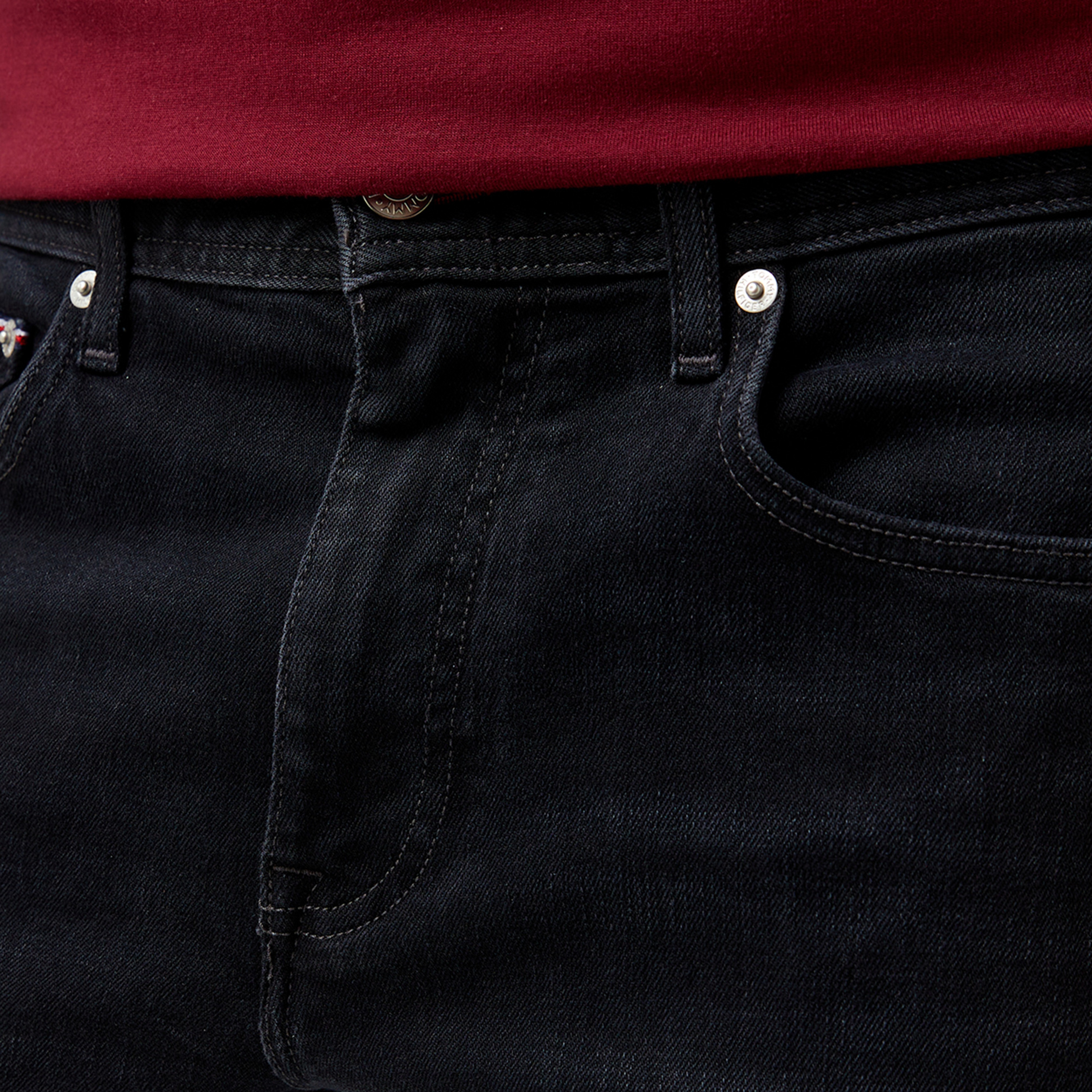 Tommy Hilfiger Slim Bleecker Crow Erkek Siyah Jean