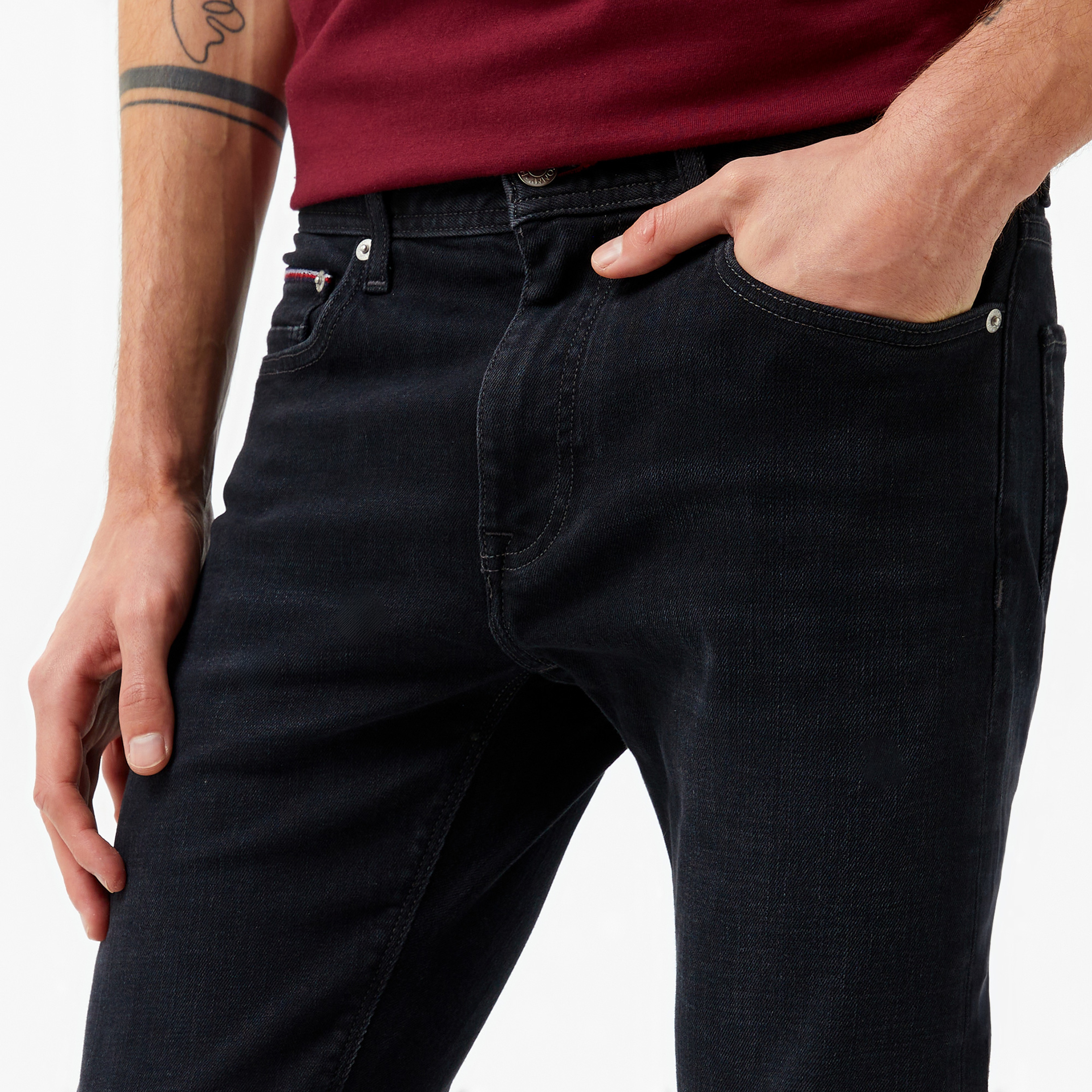 Tommy Hilfiger Slim Bleecker Crow Erkek Siyah Jean