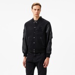 Alpha Industries Leather Ma-1 Varsity Unisex Siyah Ceket