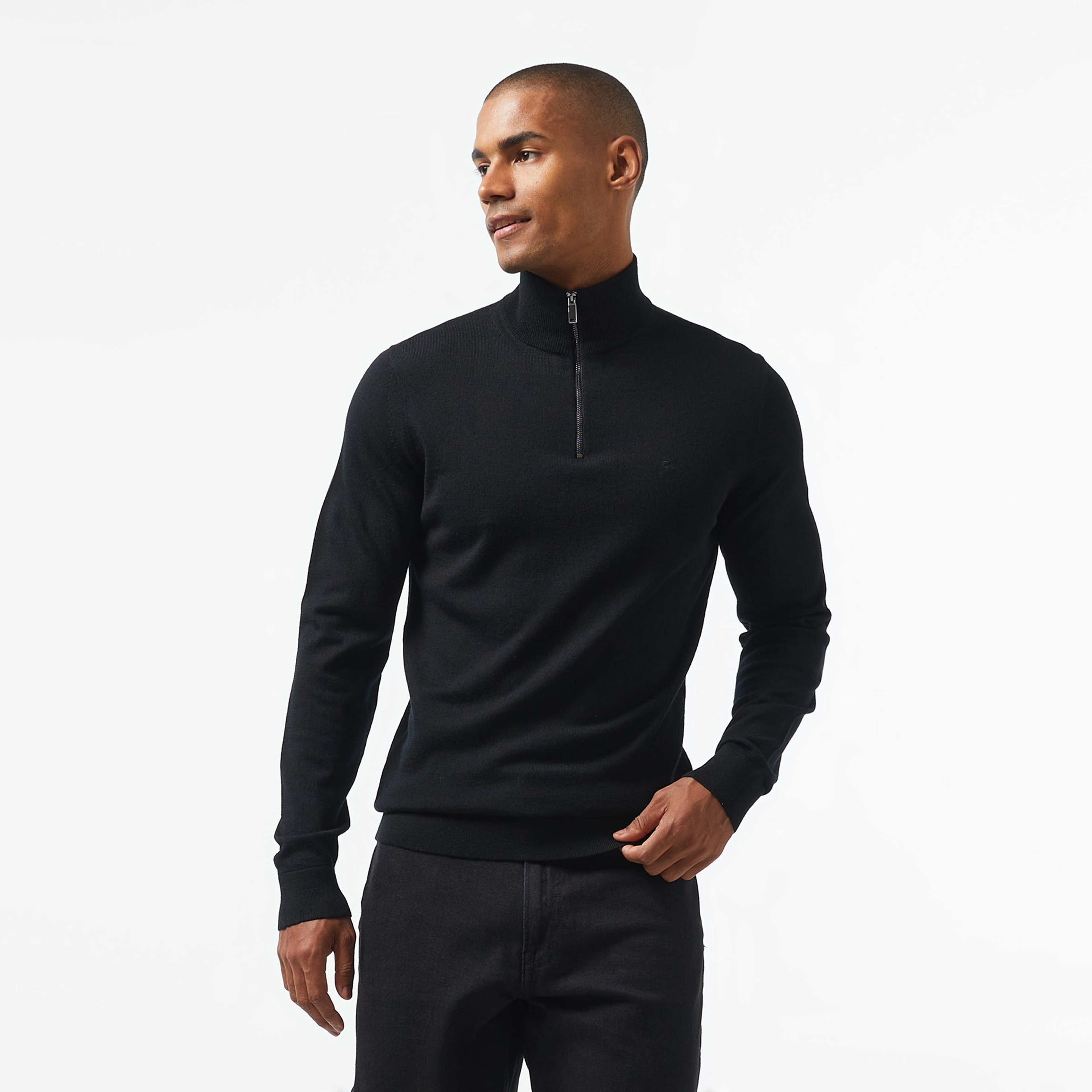 Calvin Klein Erkek Siyah Triko
