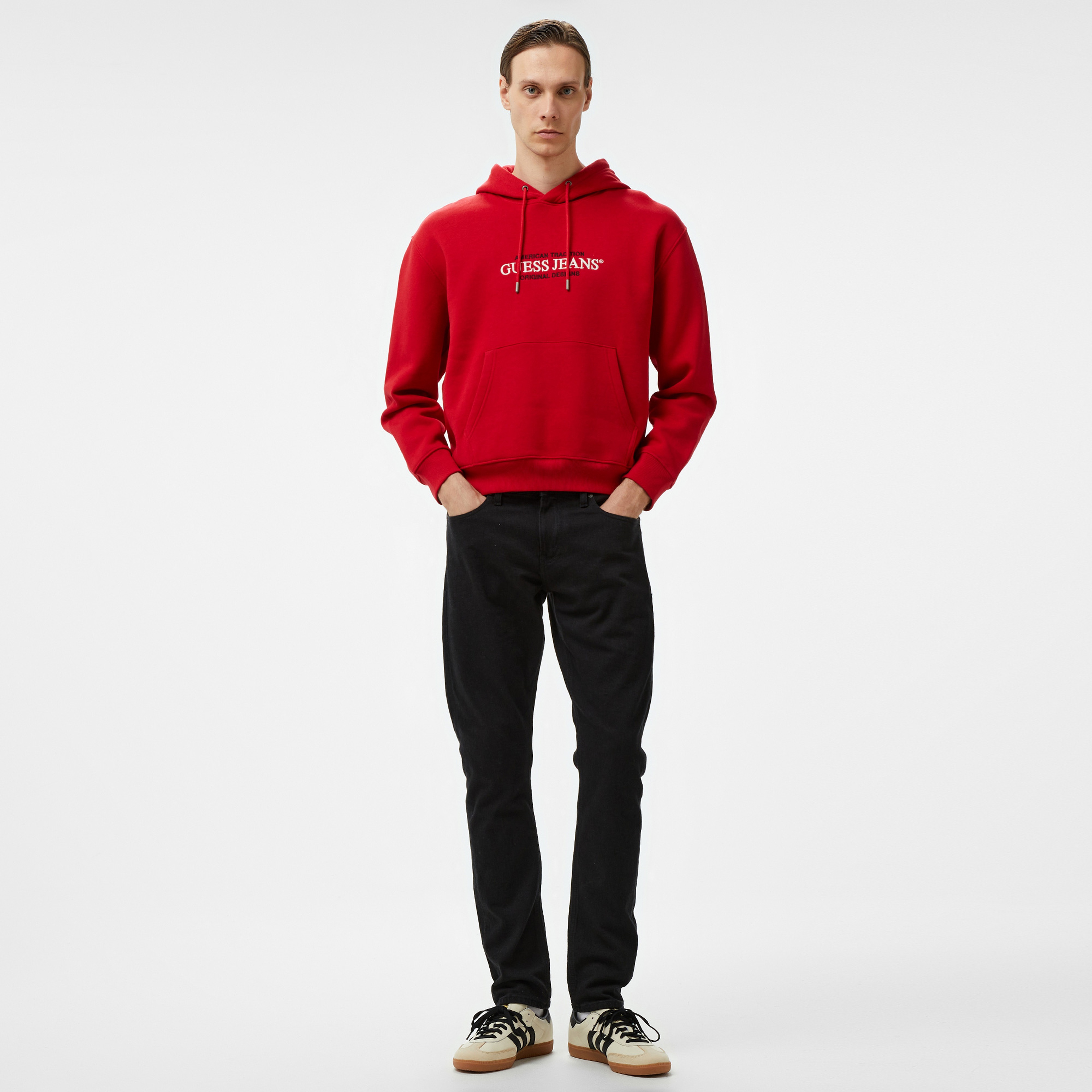 Guess Organic 365 Erkek Kırmızı Sweatshirt