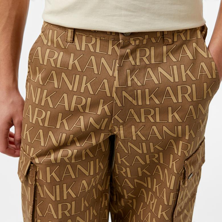 Karl Kani Kk Aop Cargo Erkek Bej Eşofman Altı
