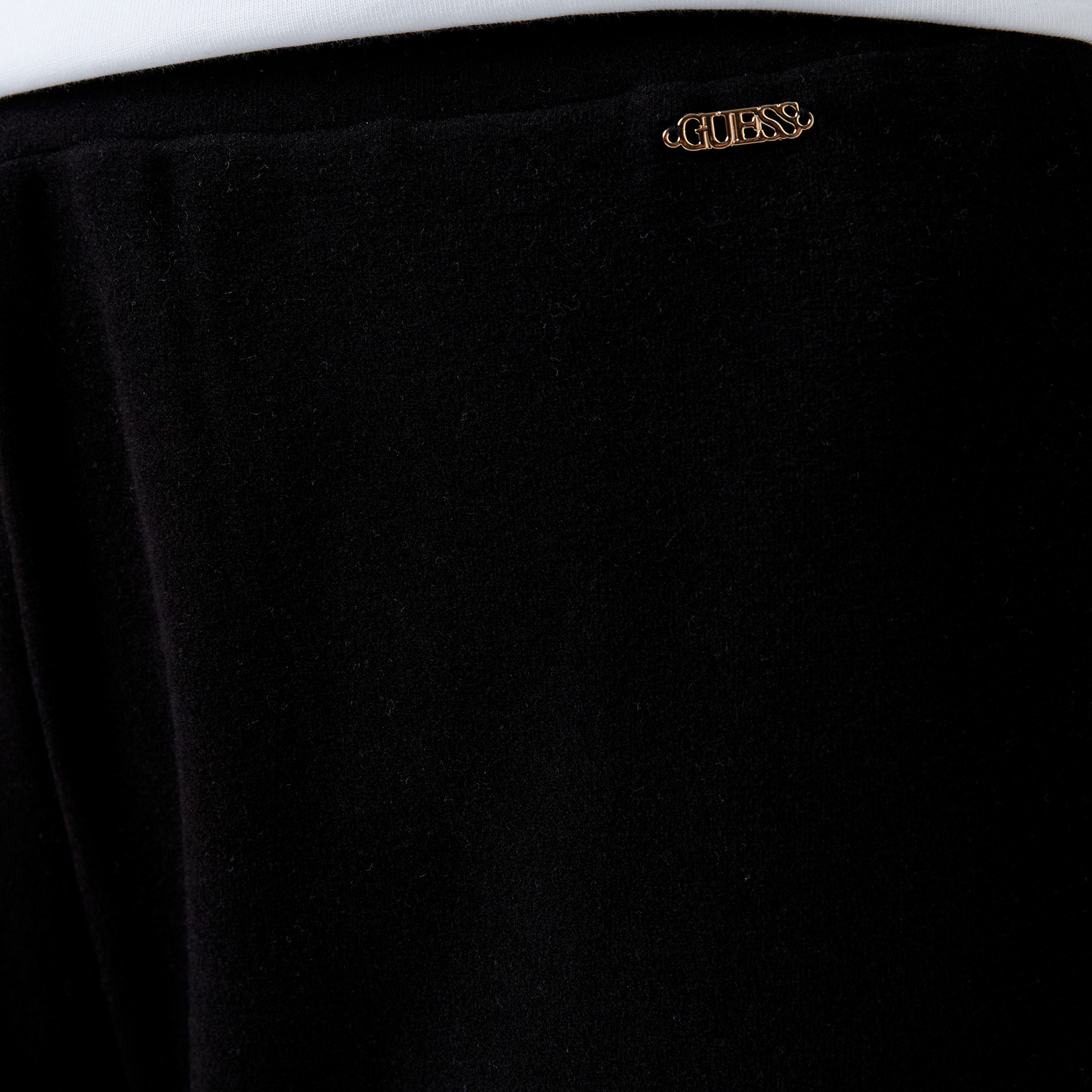 Guess Elsa Brushed Cozy Jersey Kadın Siyah Pijama Altı