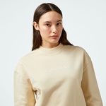 Calvin Klein Hero Logo Kadın Gri Sweatshirt
