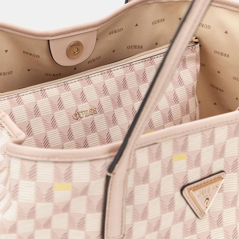 Guess Vikky Iı Large 44290 Kadın Gri Tote Çanta