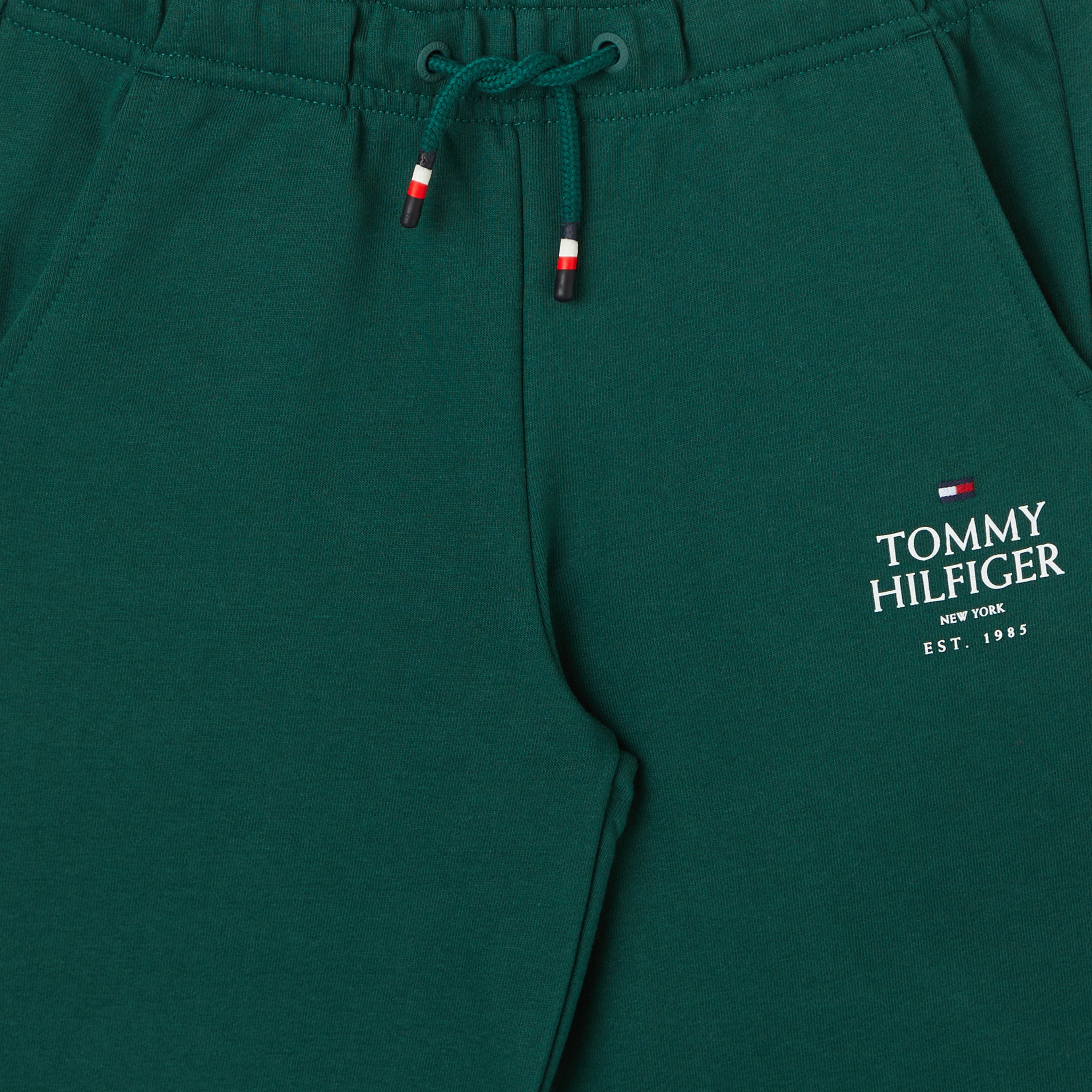 Tommy Hilfiger Logo Puff Print Çocuk Yeşil Eşofman Altı