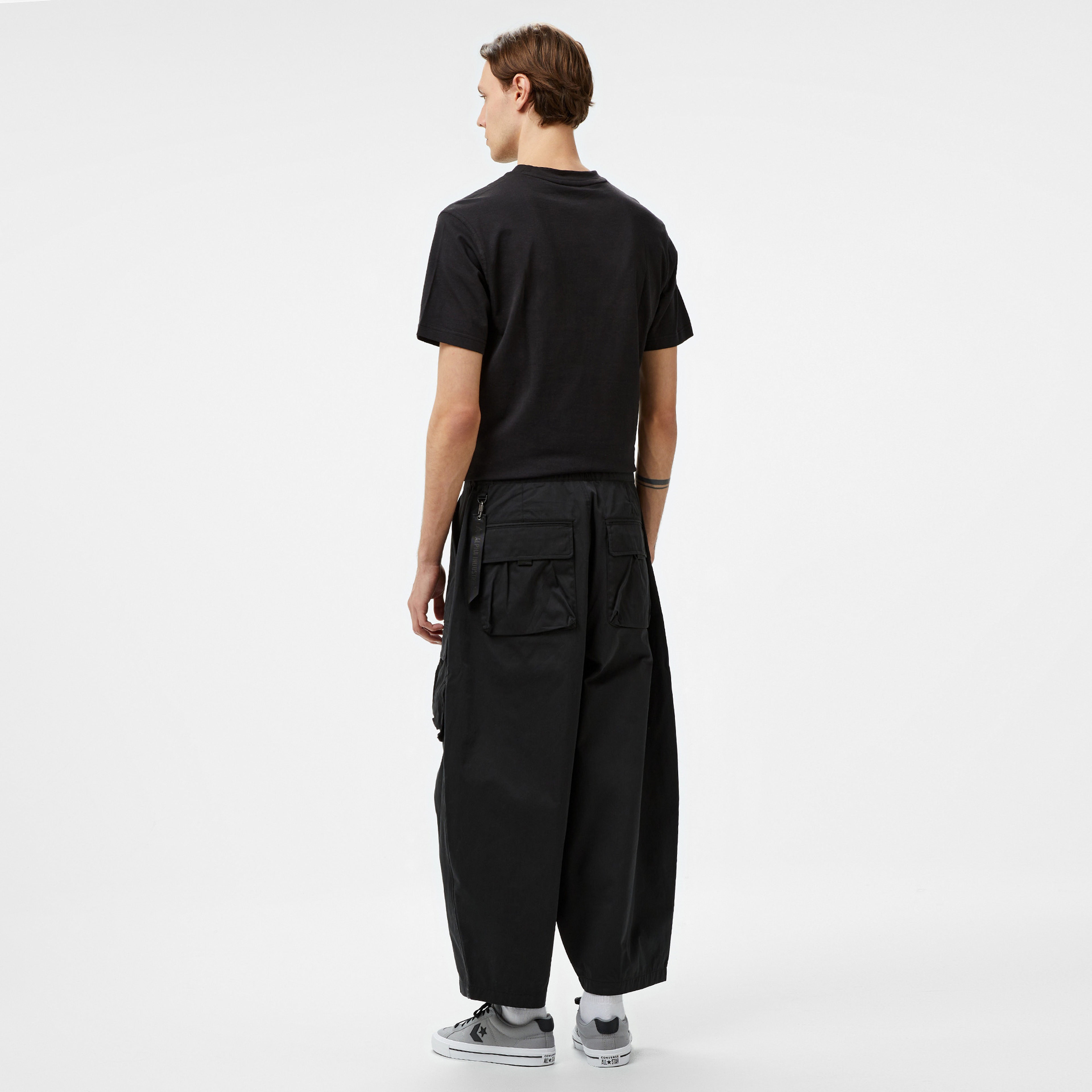 Alpha Industries Oversized Tactical Unisex Siyah Pantolon