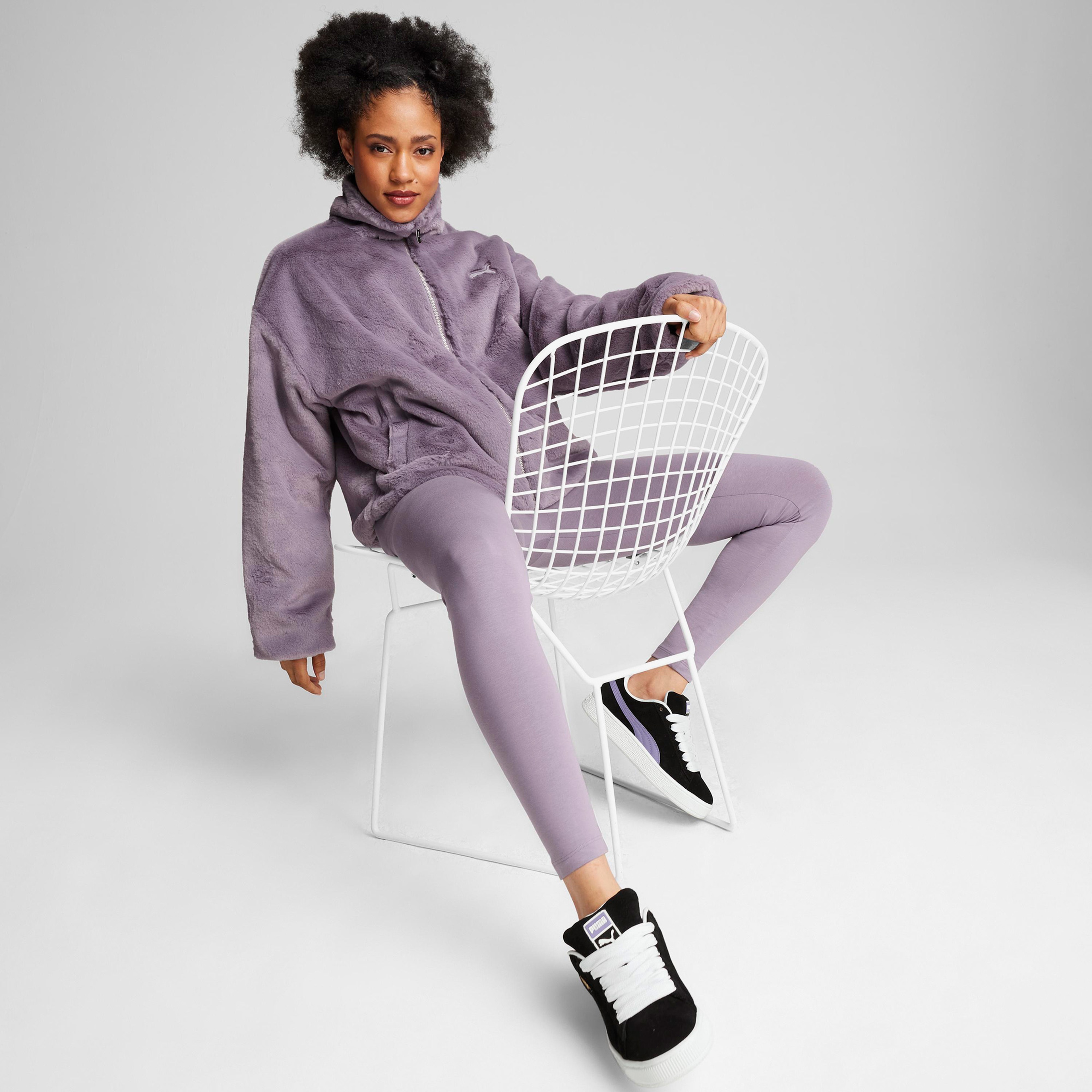 Puma Soft Fleece Kadın Mor Ceket
