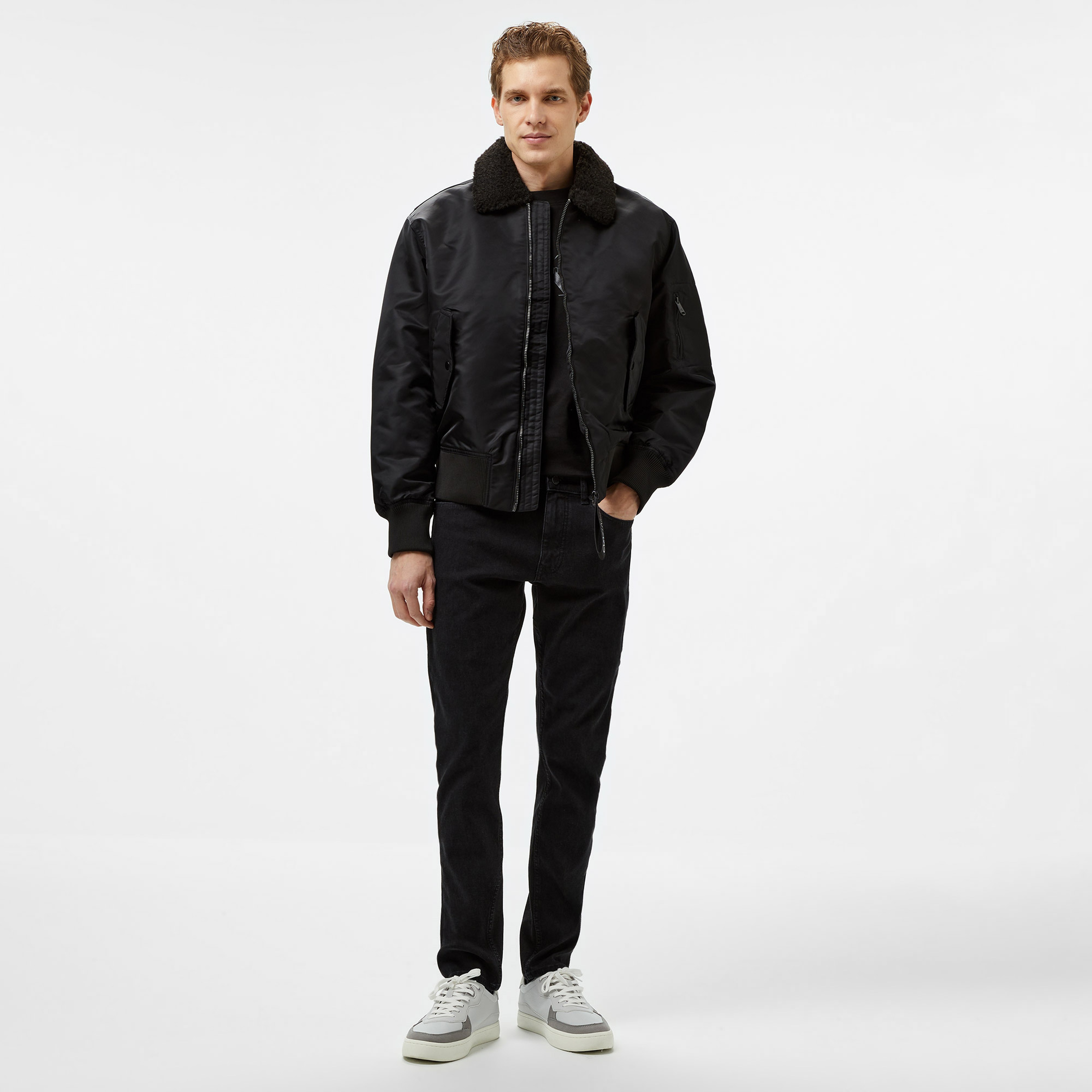 Calvin Klein Jeans Erkek Siyah Mont