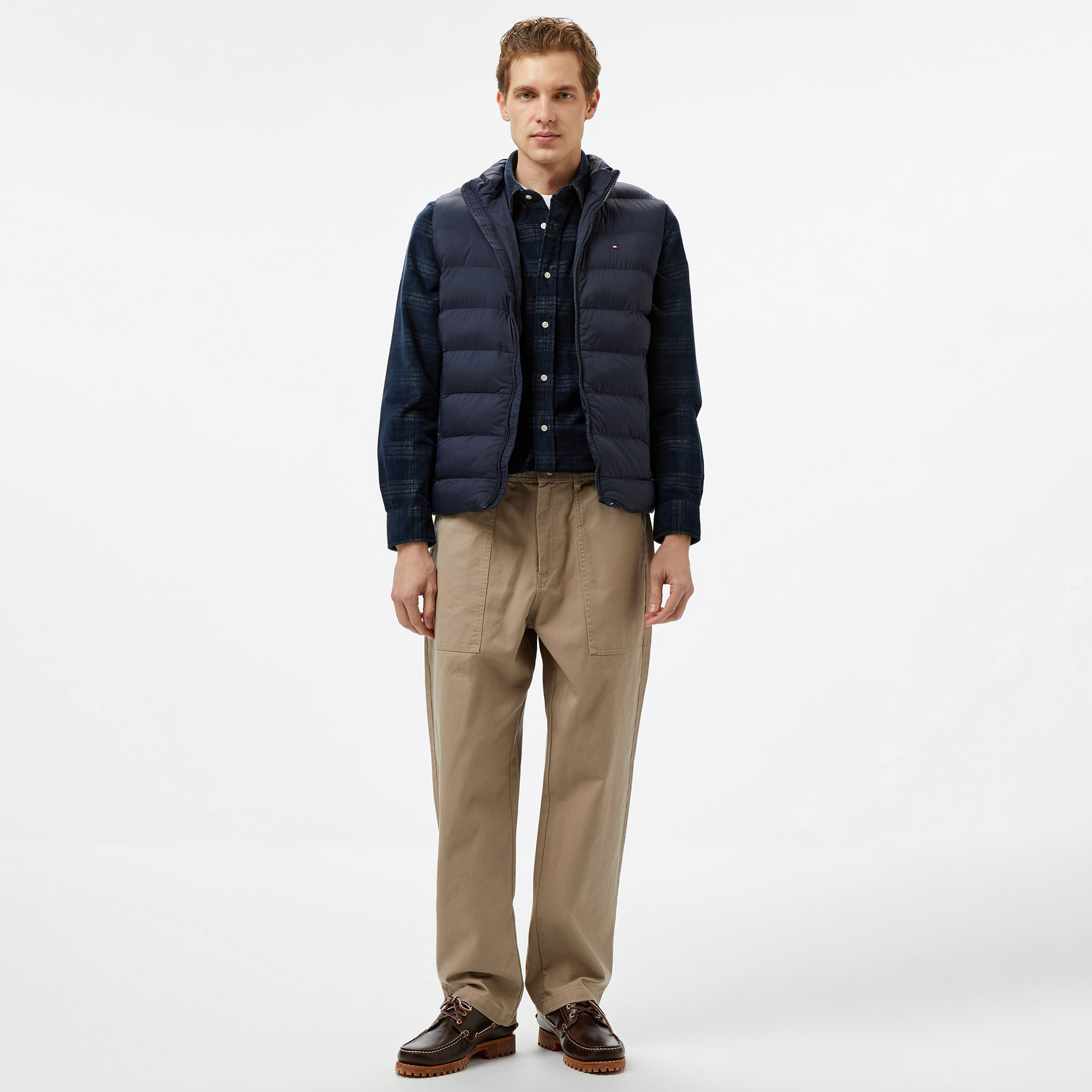 Tommy Hilfiger Mid Weight Erkek Mavi Yelek