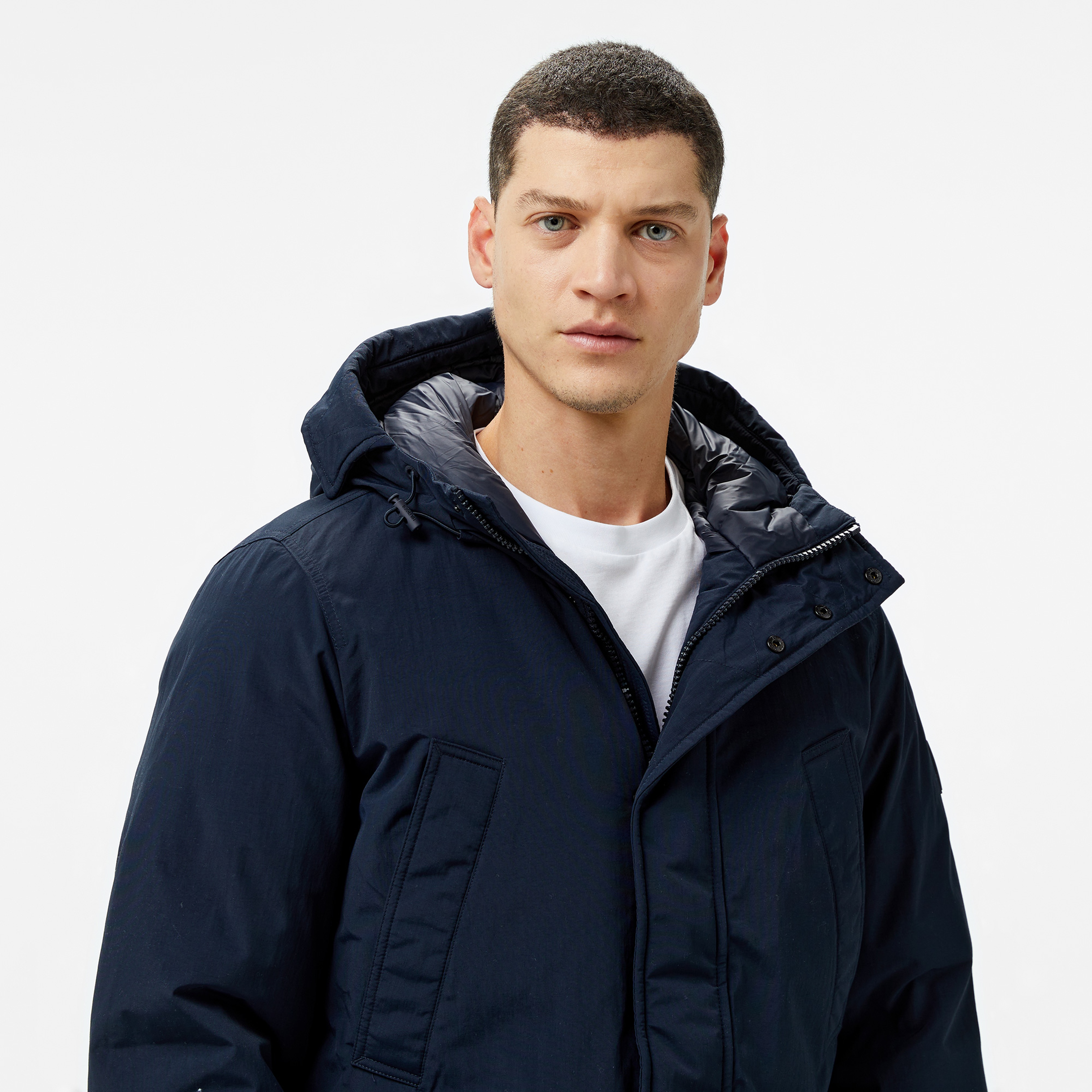 Tommy Hilfiger Rockie Down Parka Erkek Mavi Mont
