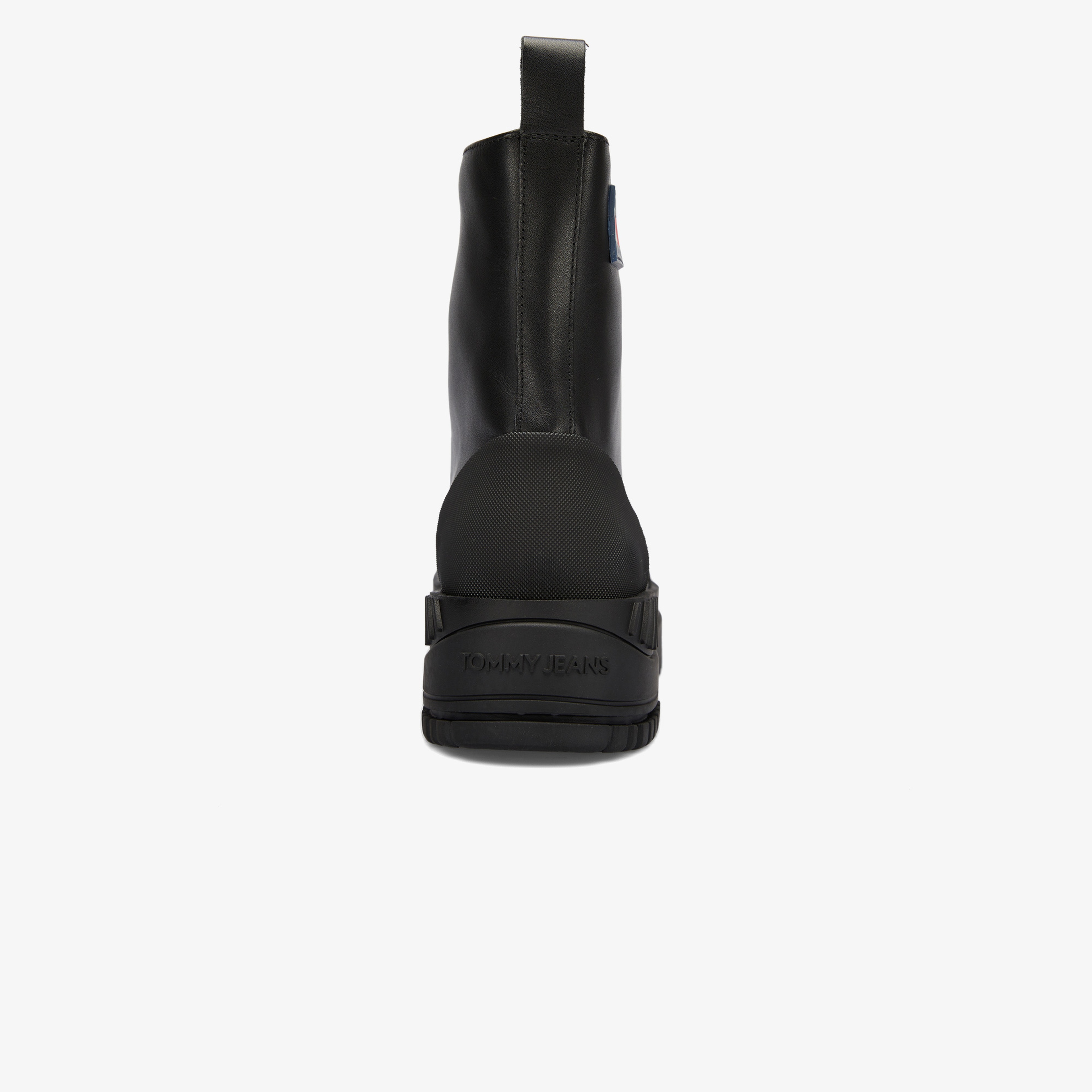 Tommy Hilfiger Jeans Lace Up Leather Boot Erkek Siyah Yağmur Botu
