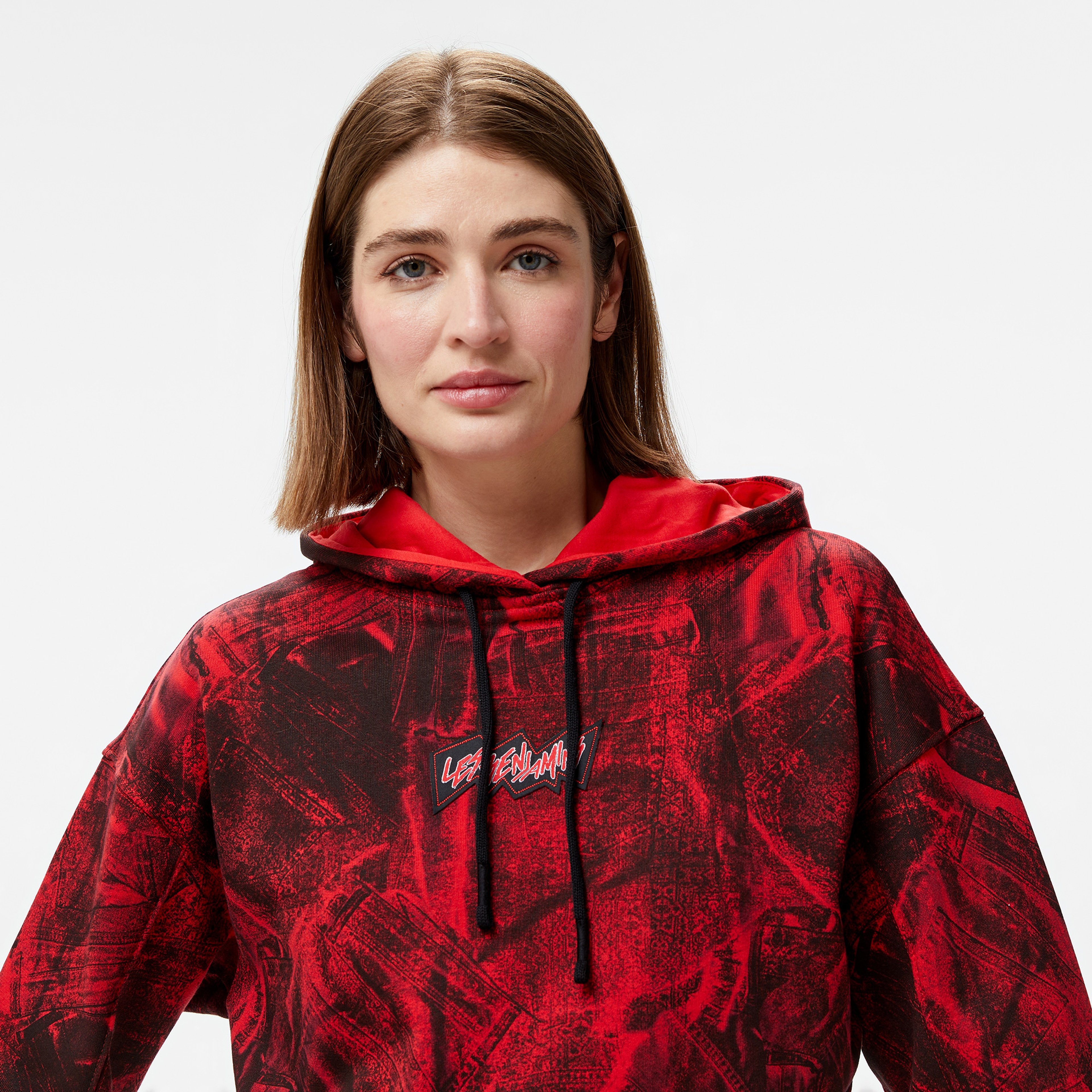 Les Benjamins 011 Kadın Kırmızı Sweatshirt