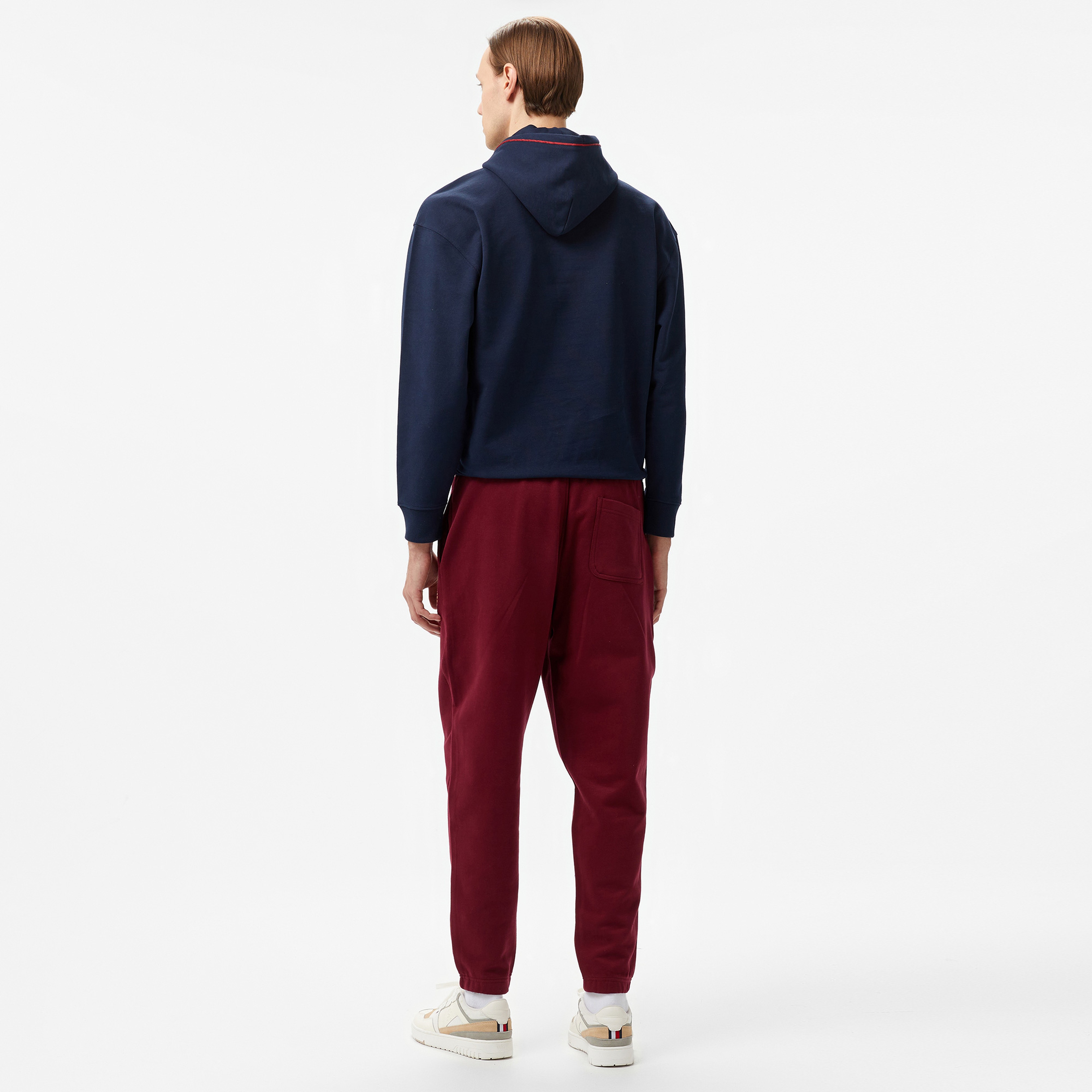 Tommy Hilfiger Jeans Crest Erkek Bordo Eşofman Altı