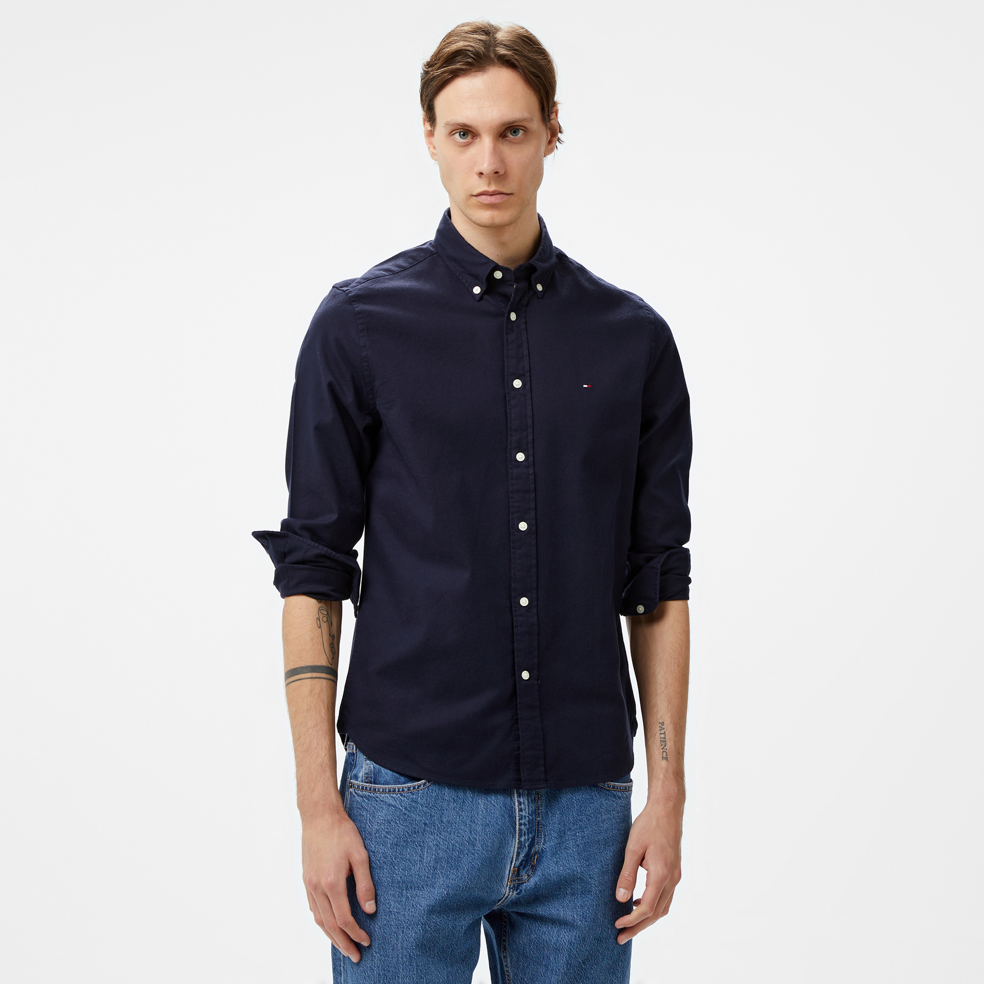 Tommy Hilfiger Erkek Mavi Gömlek
