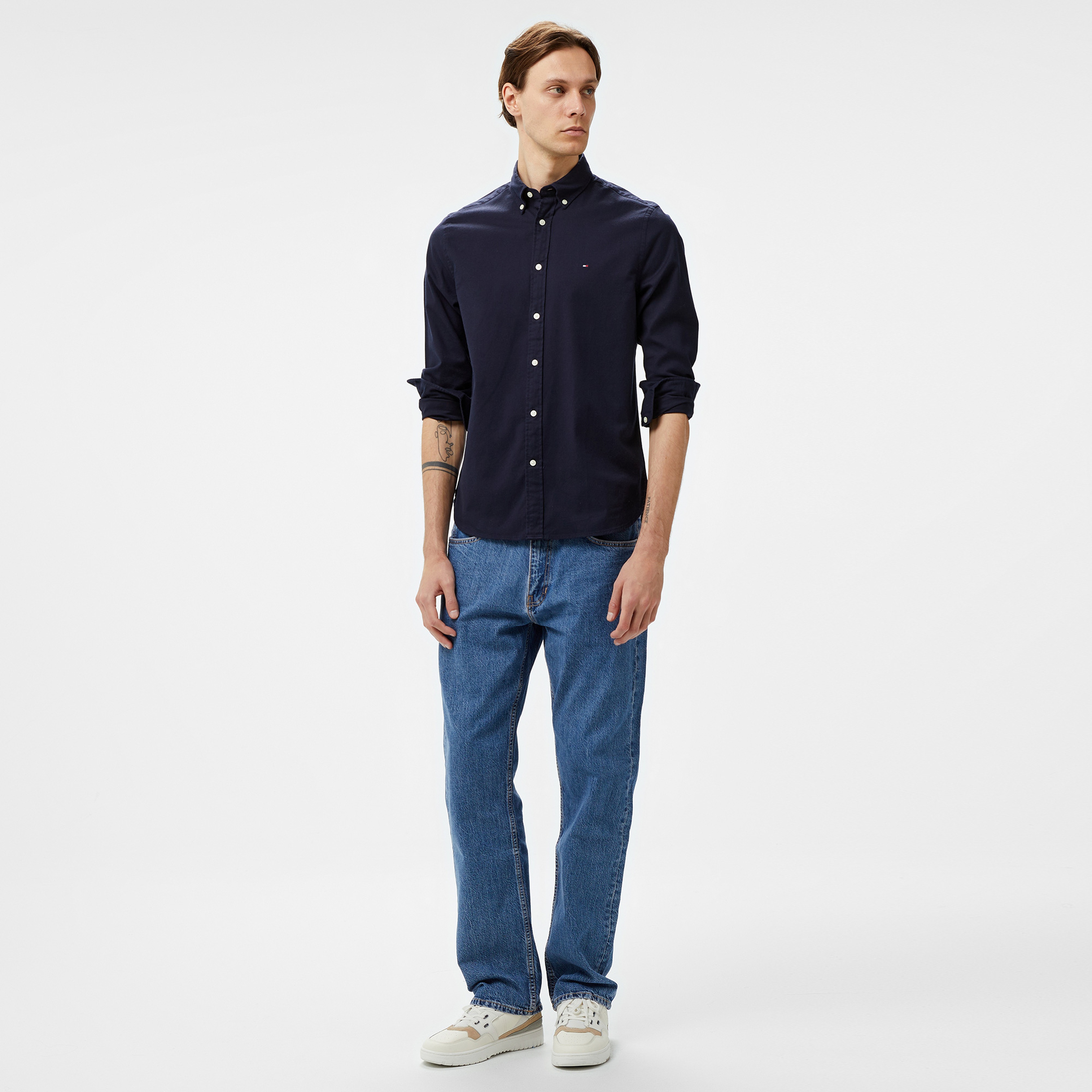 Tommy Hilfiger Erkek Mavi Gömlek