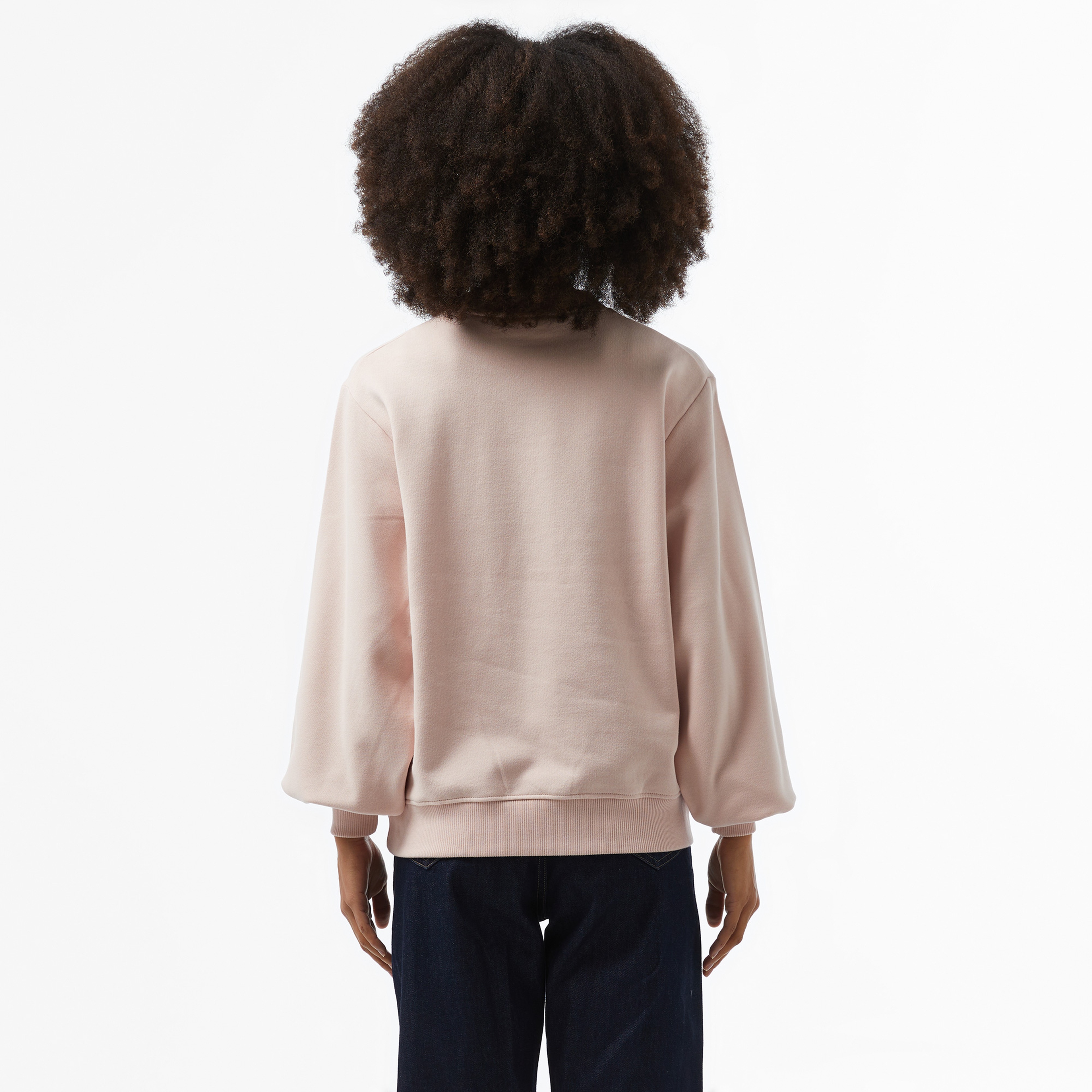 Calvin Klein Jeans Chenılle Monologo Crewneck Kadın Pembe Sweatshirt