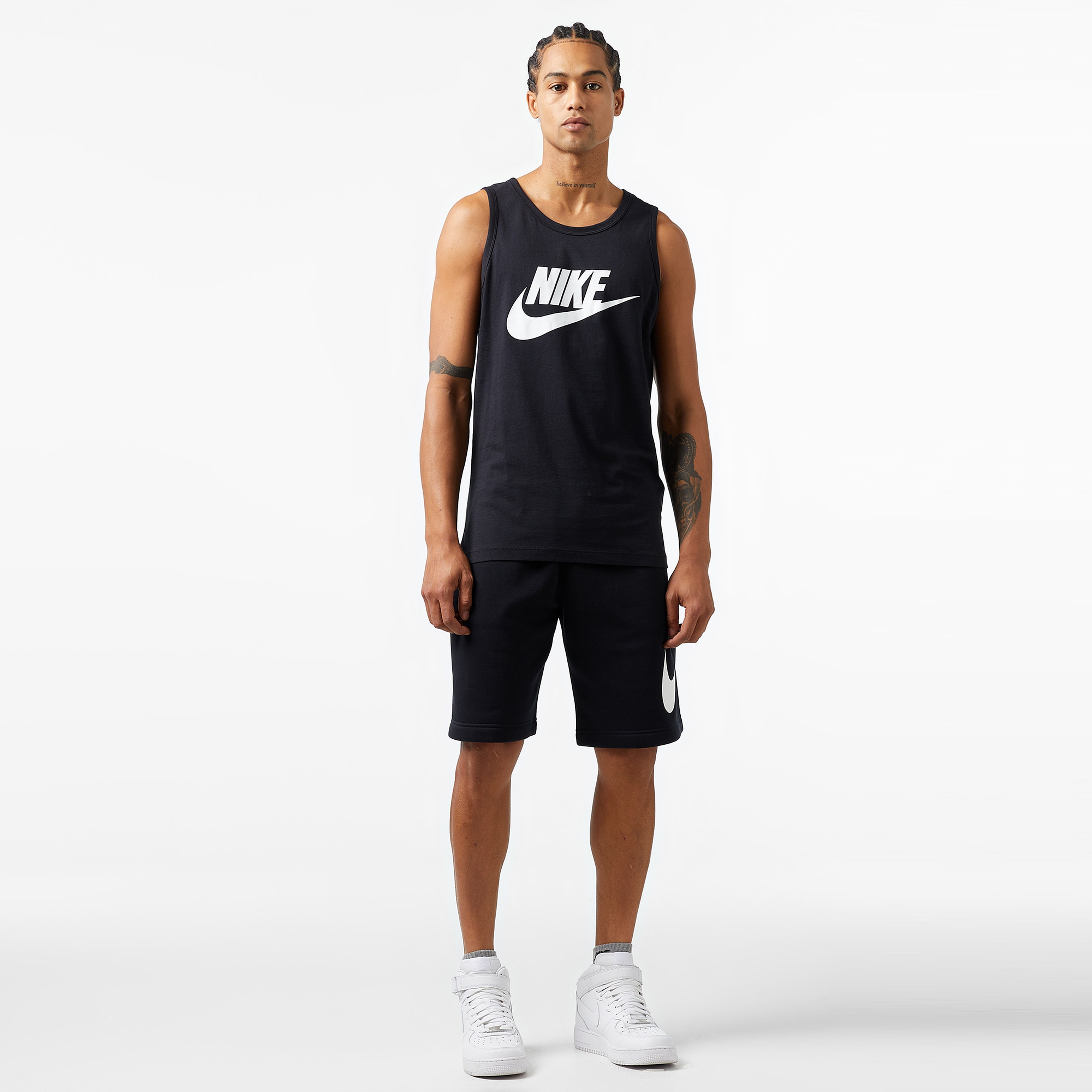 Nike Sportswear Icon Futura Erkek Siyah Kolsuz T-Shirt