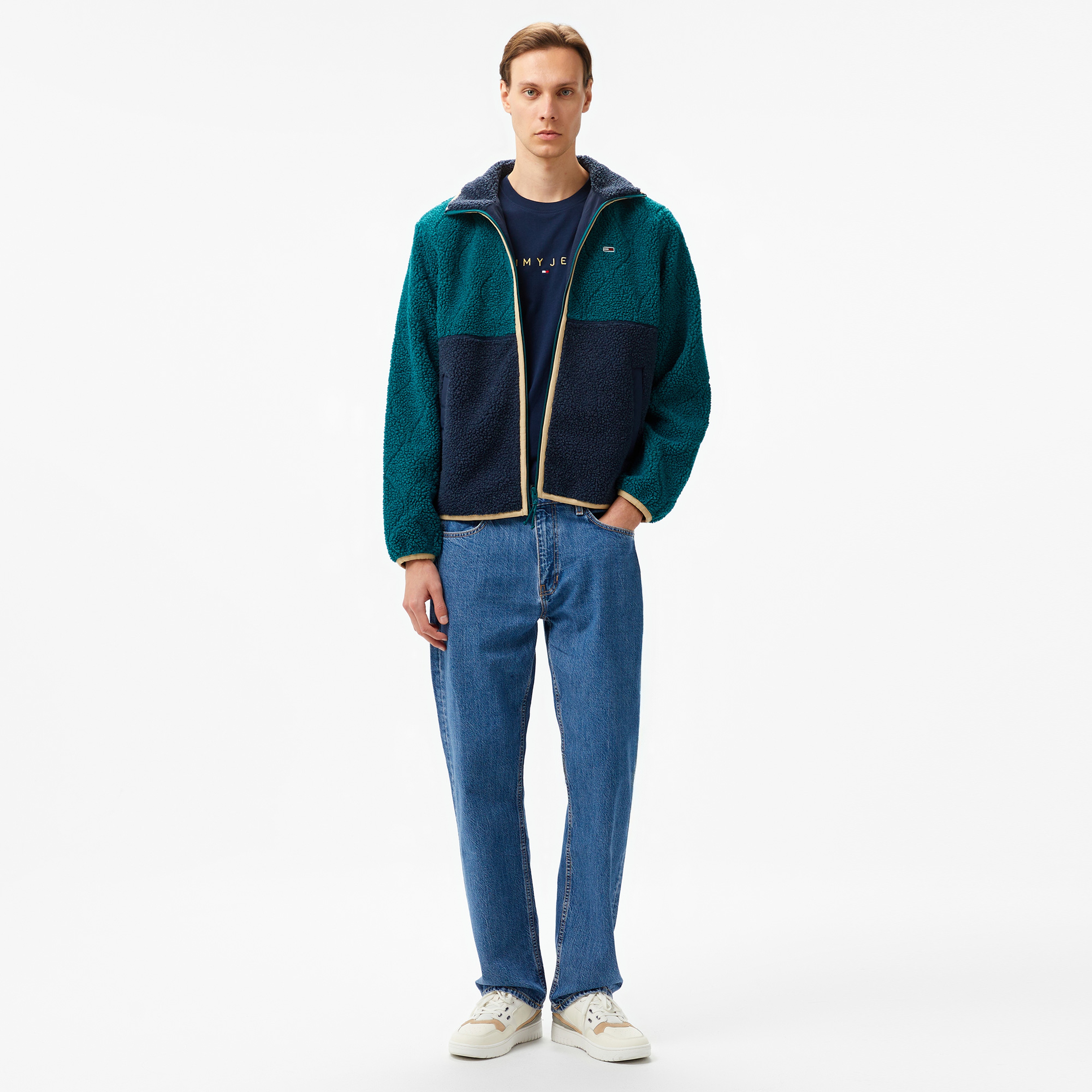 Tommy Jeans Erkek Mavi Mont