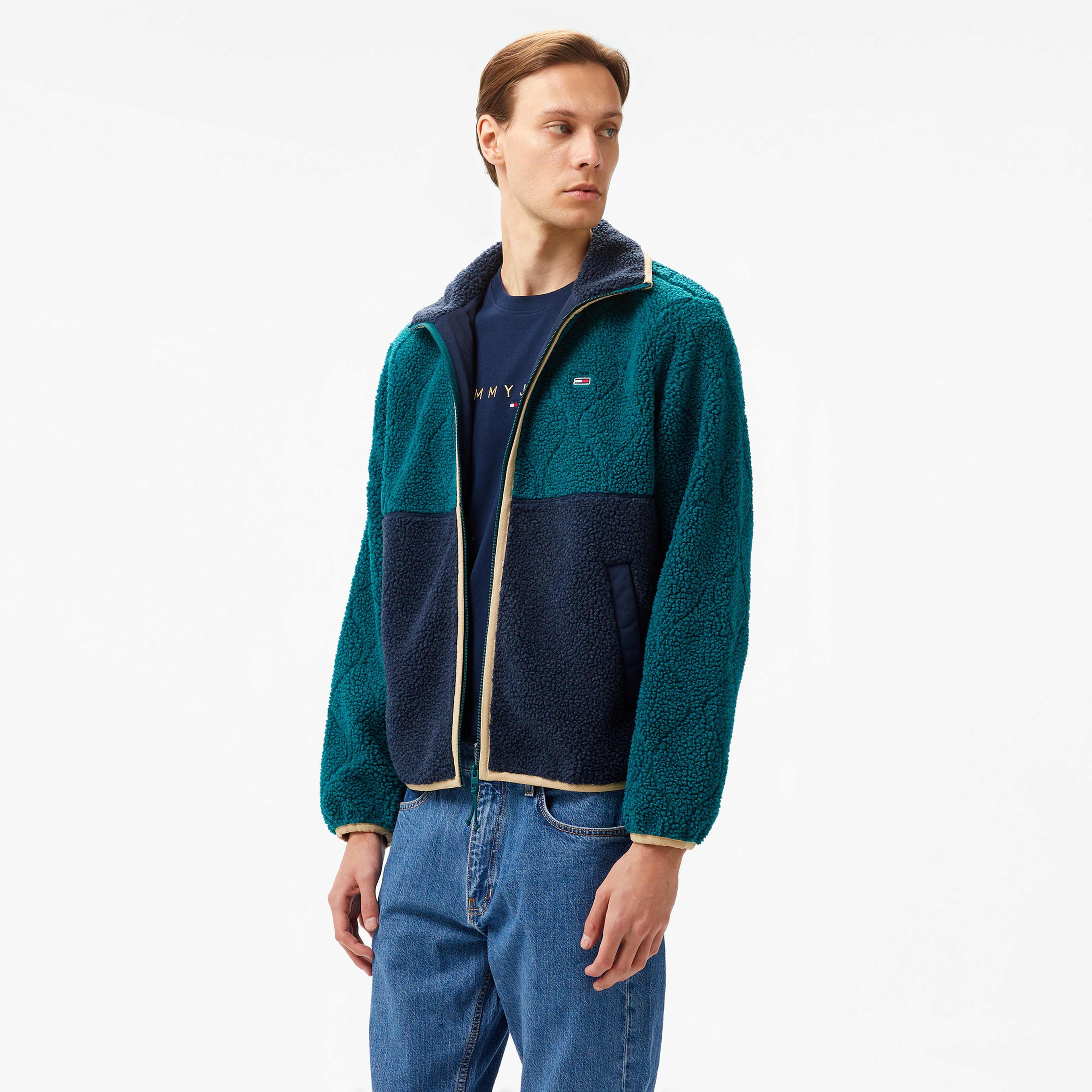 Tommy Jeans Erkek Mavi Mont