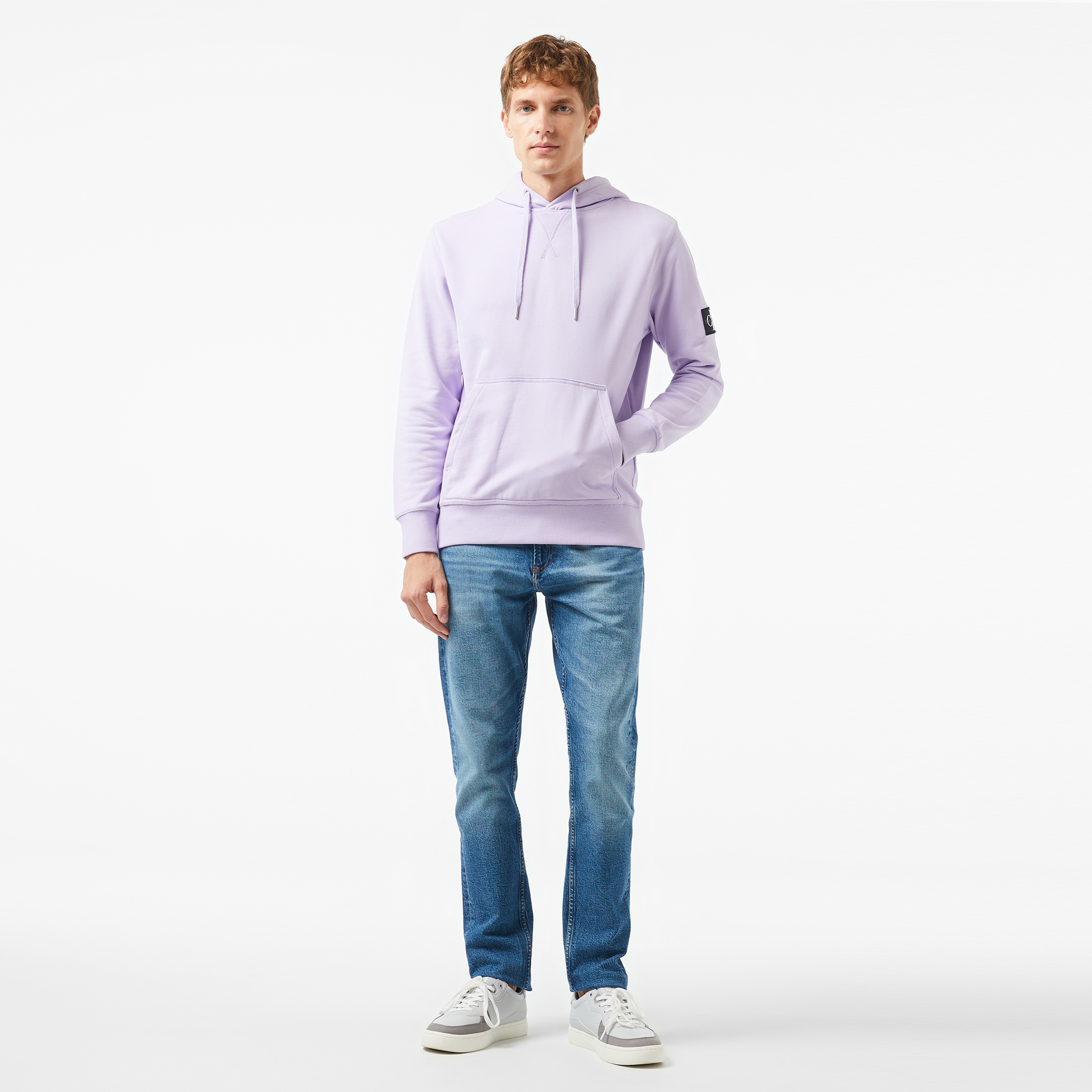 Calvin Klein Jeans Erkek Mor Sweatshirt