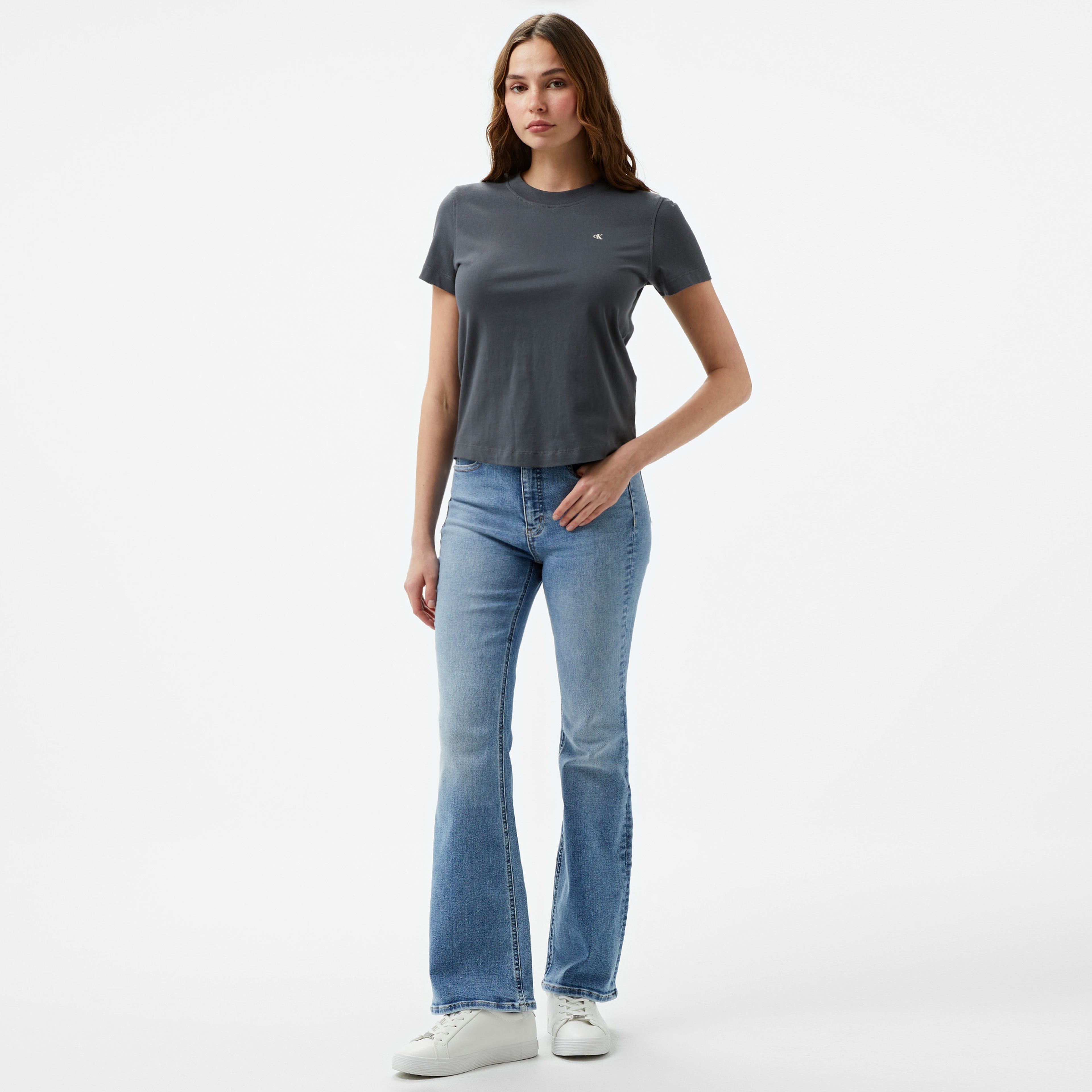 Calvin Klein Jeans Skinny Bootcut Kadın Mavi Jean
