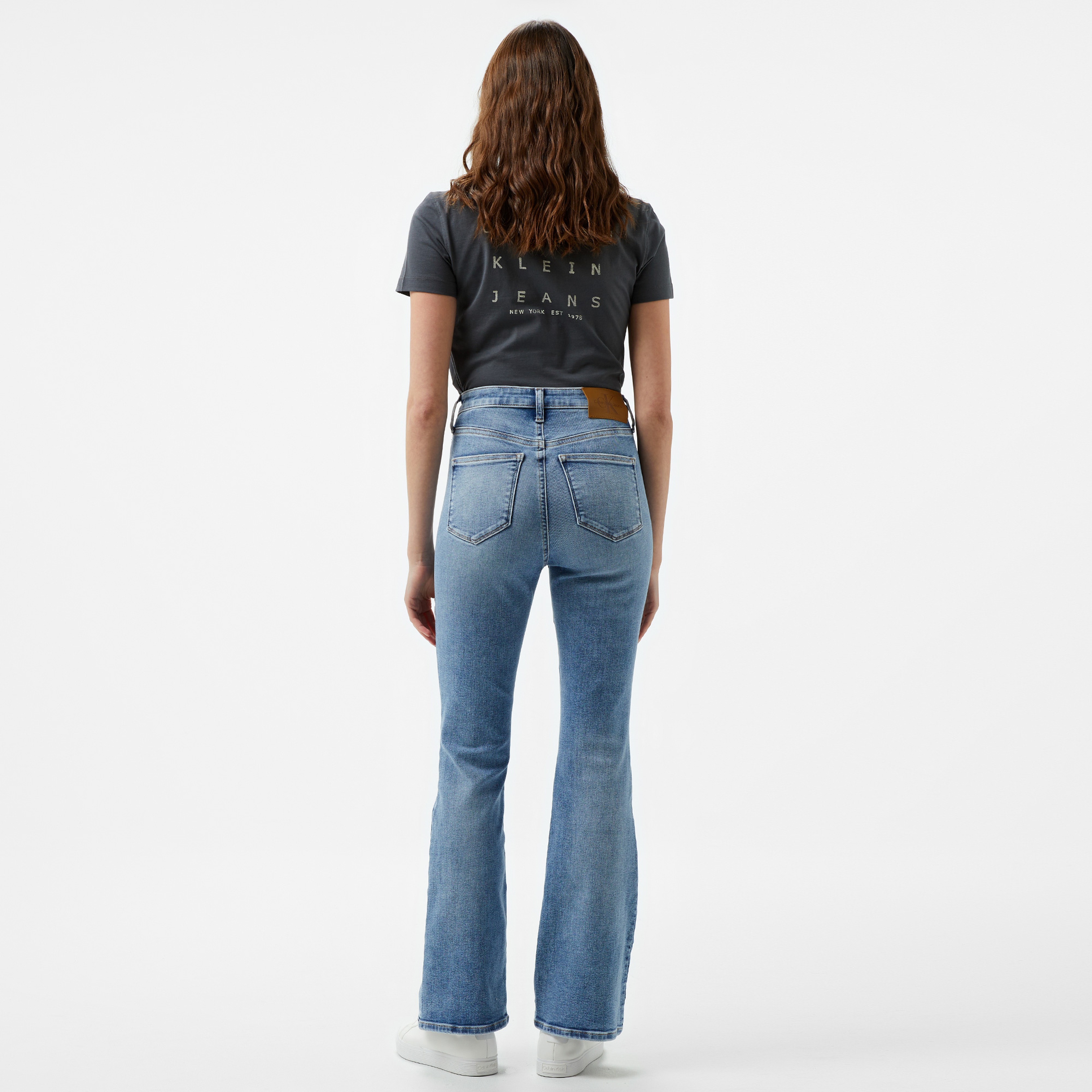 Calvin Klein Jeans Skinny Bootcut Kadın Mavi Jean