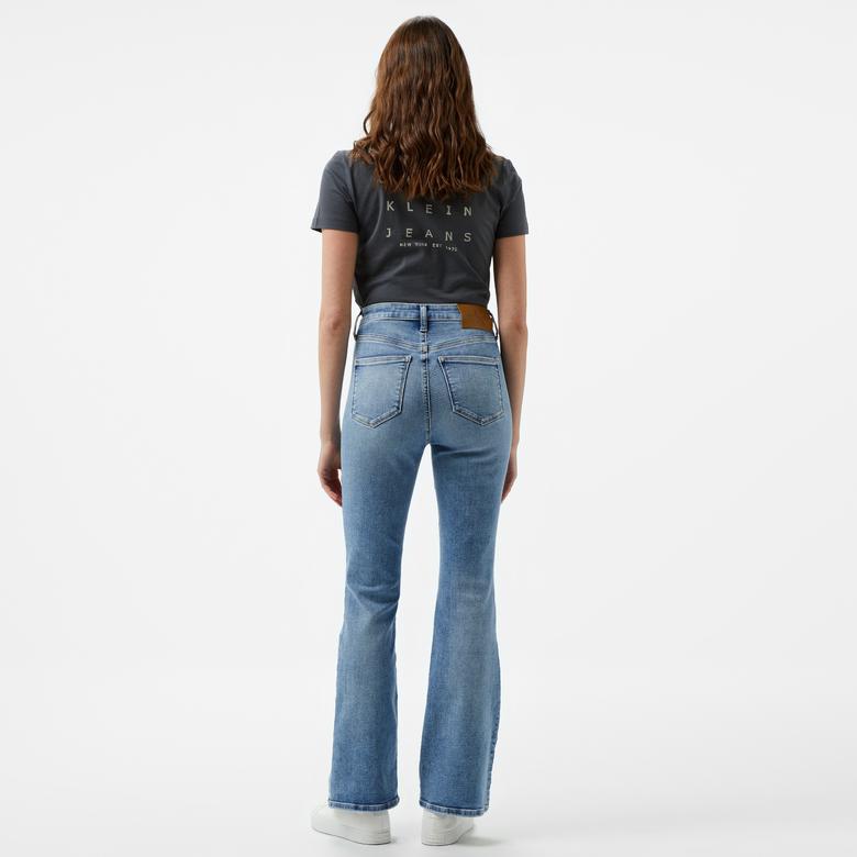 Calvin Klein Jeans Skinny Bootcut Kadın Mavi Jean