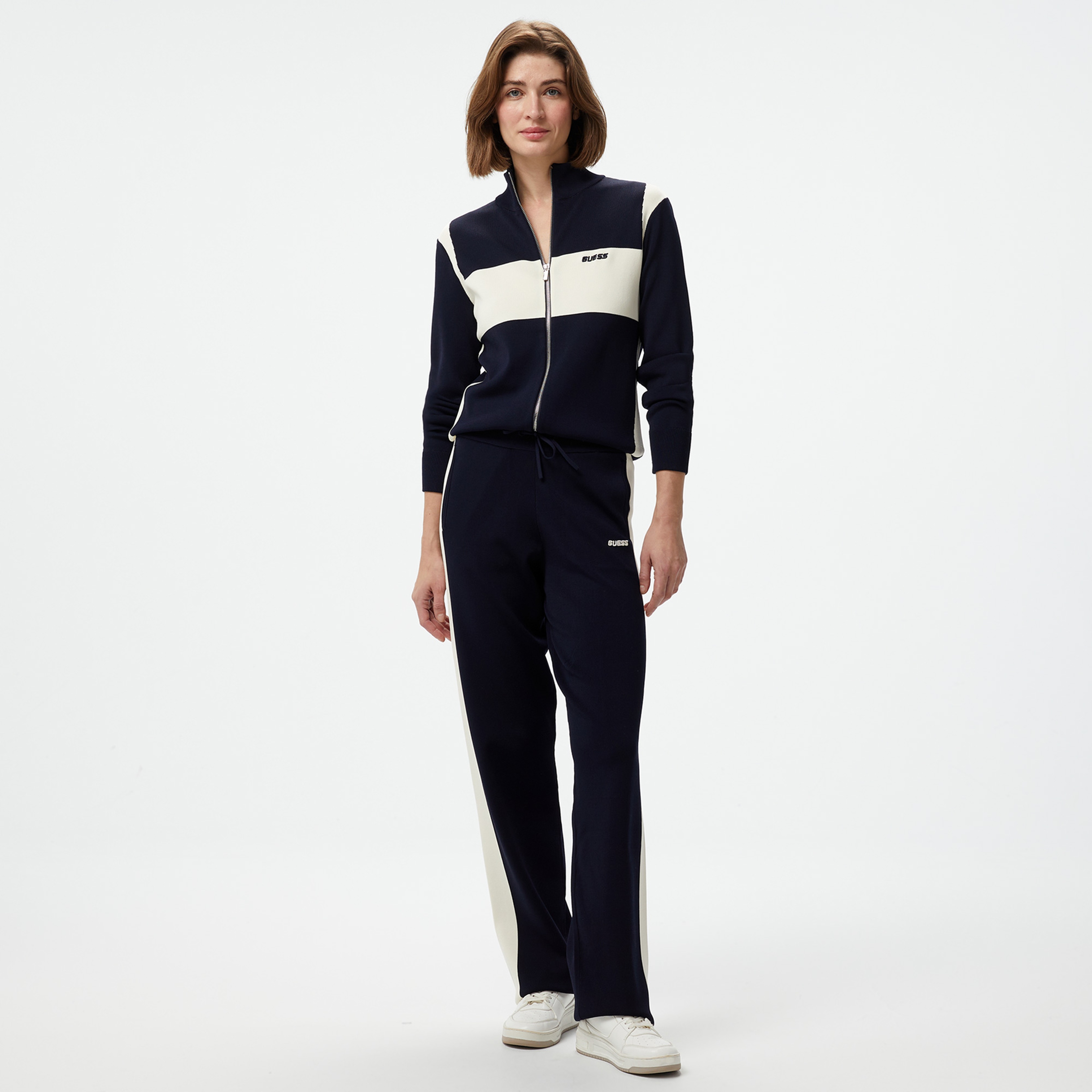 Guess Michela Stretch Tech Visce Kadın Lacivert Eşofman Altı