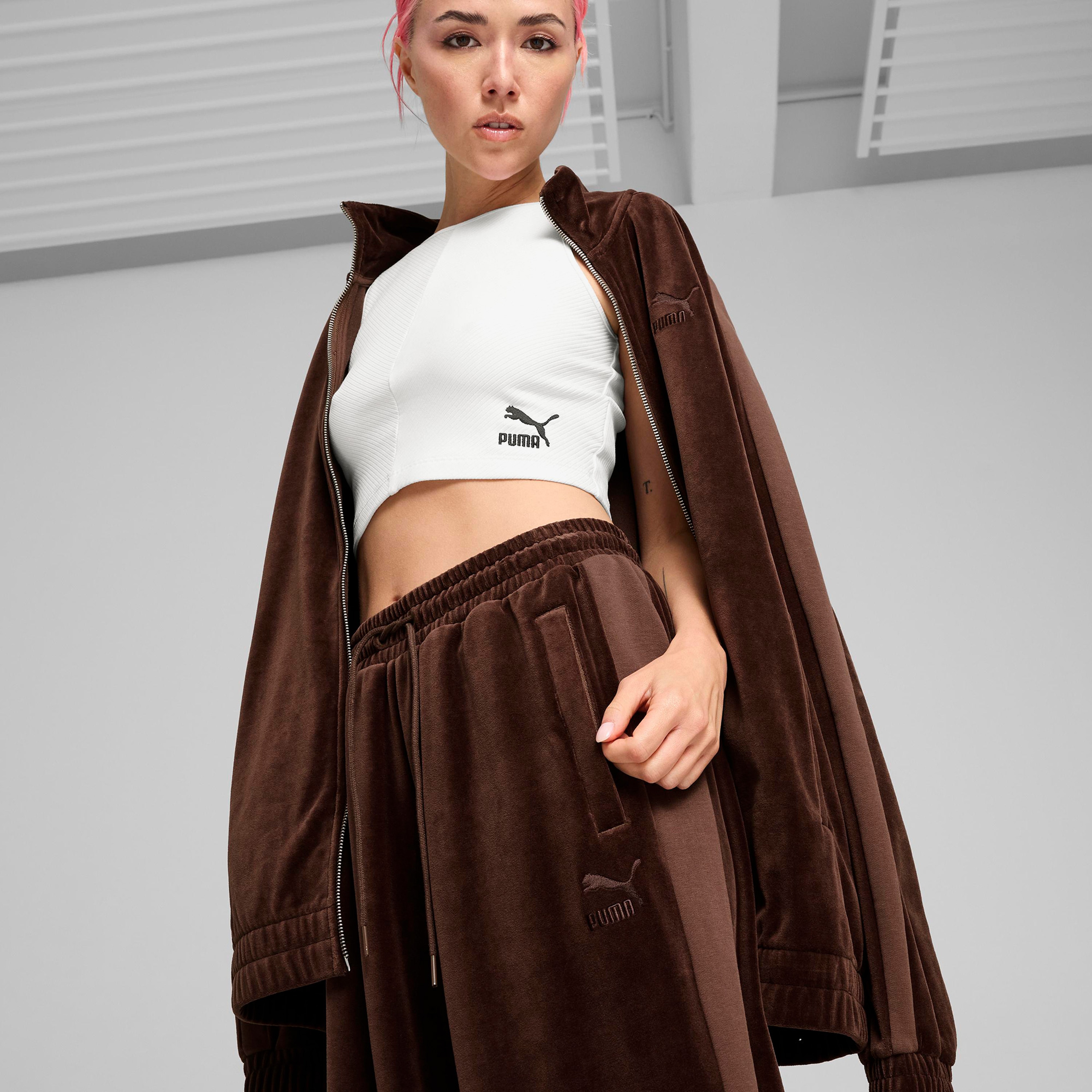 Puma T7 Oversized Track Erkek Kahverengi Pantolon