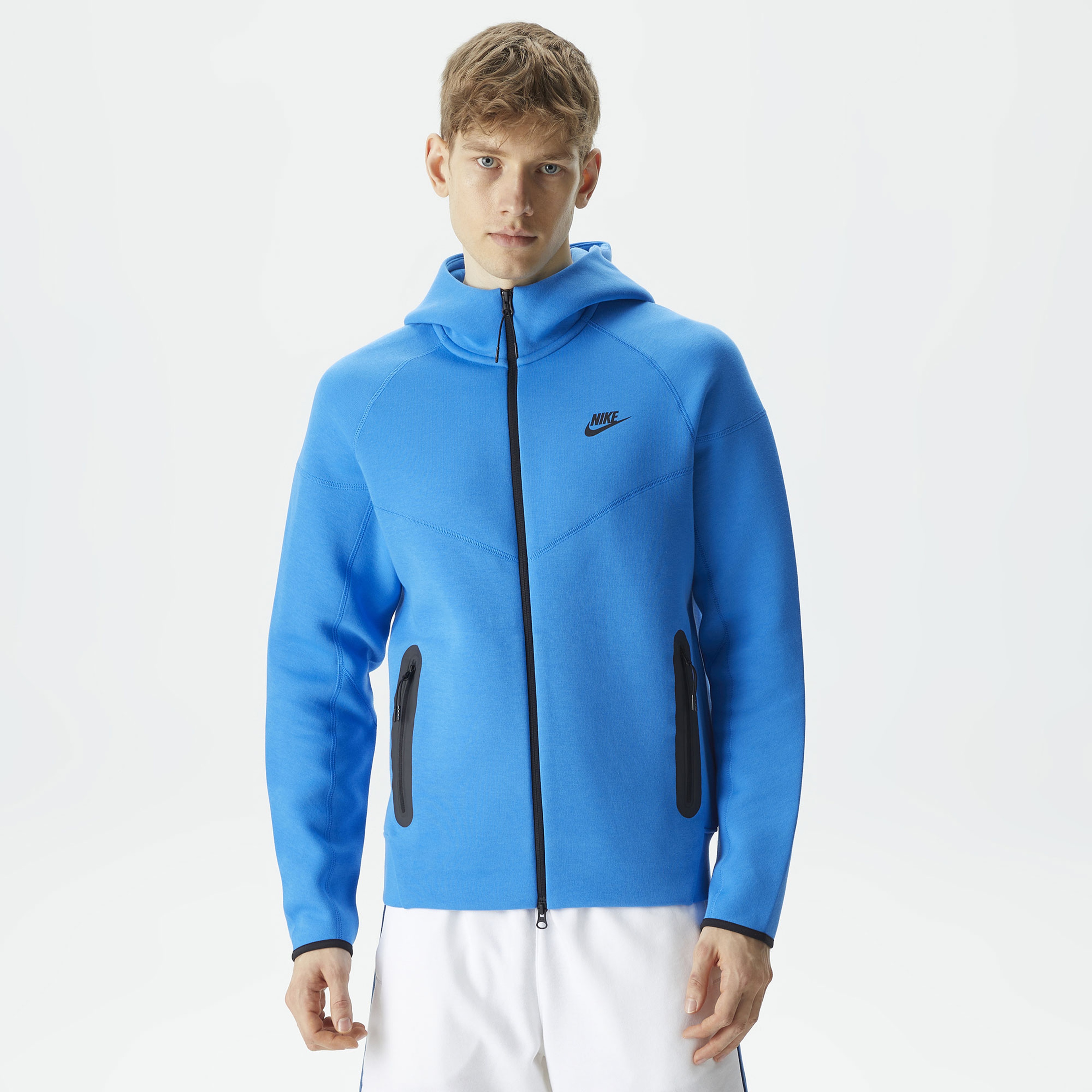 Nike Tech Fleece Erkek Mavi Sweatshirt