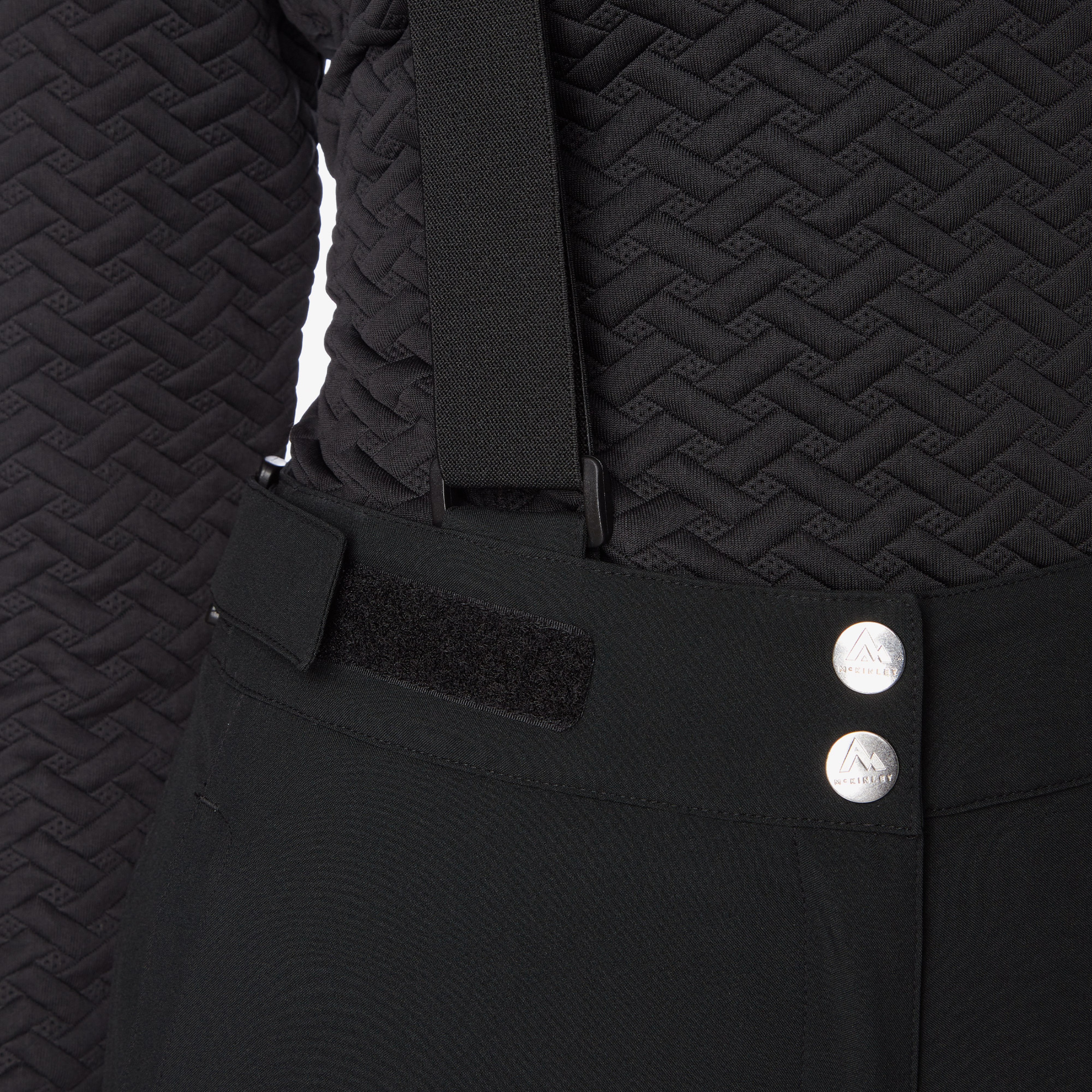 Mc Kinley Dina II Kadın Siyah Askılı Kayak Pantolonu