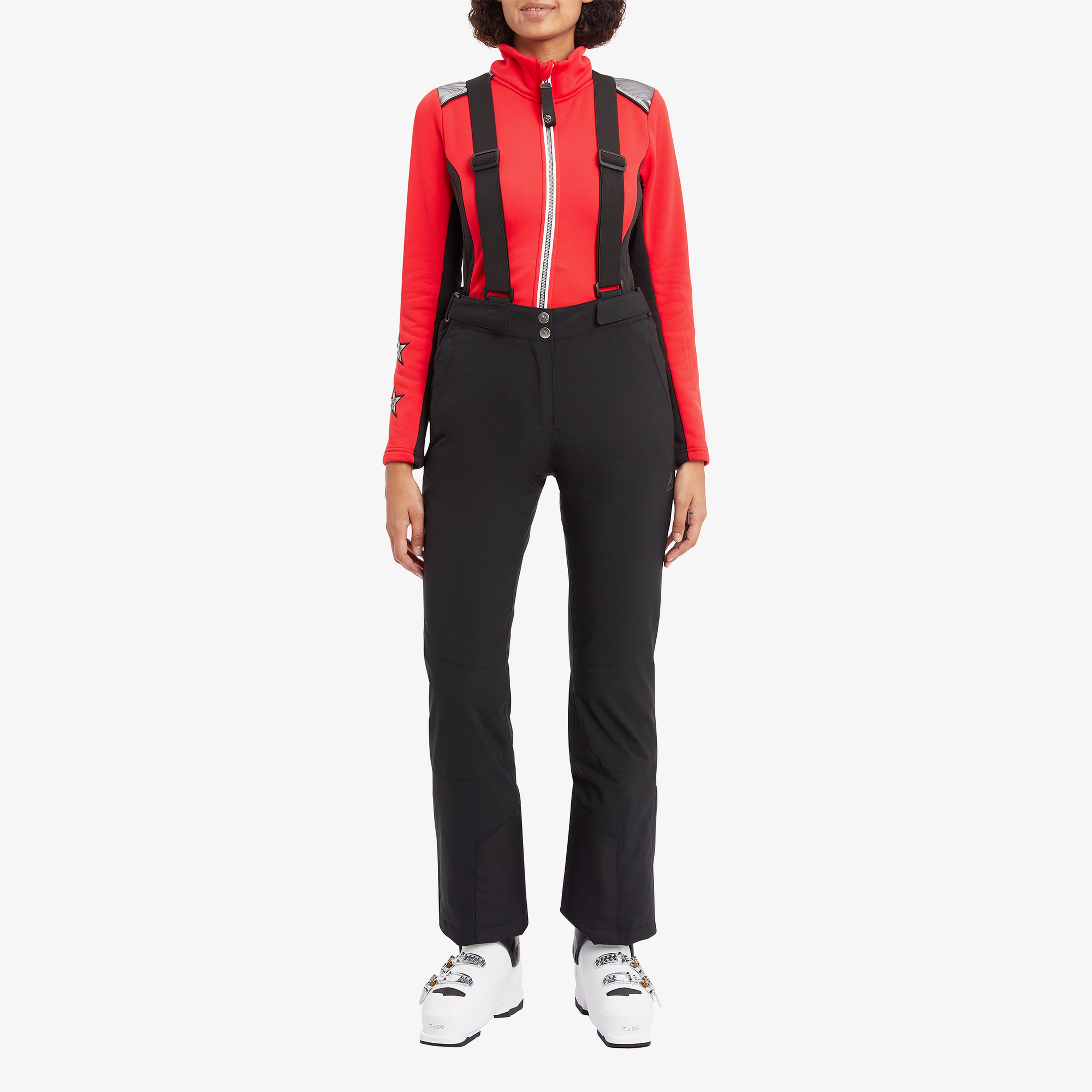 Mc Kinley Dina II Kadın Siyah Askılı Kayak Pantolonu