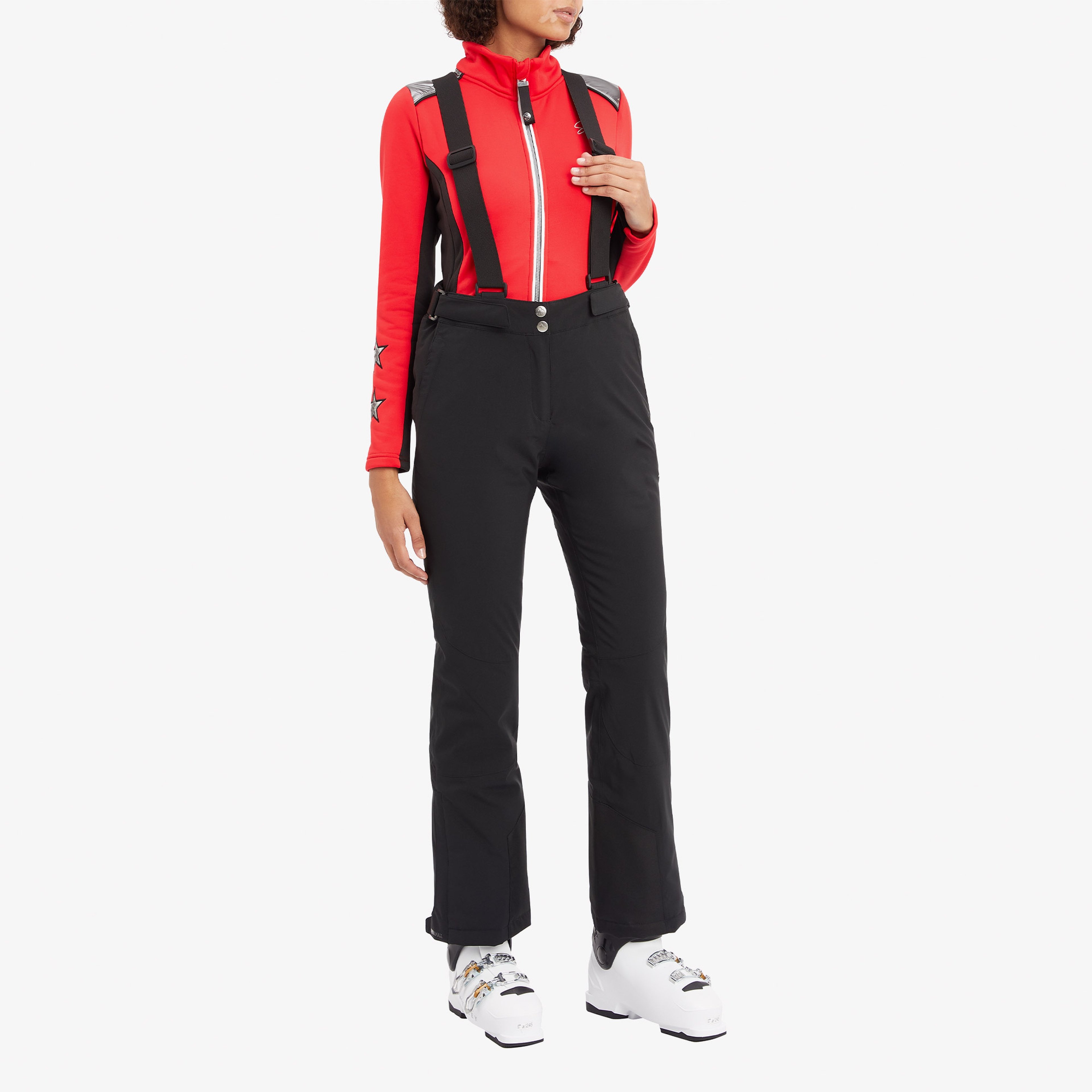 Mc Kinley Dina II Kadın Siyah Askılı Kayak Pantolonu