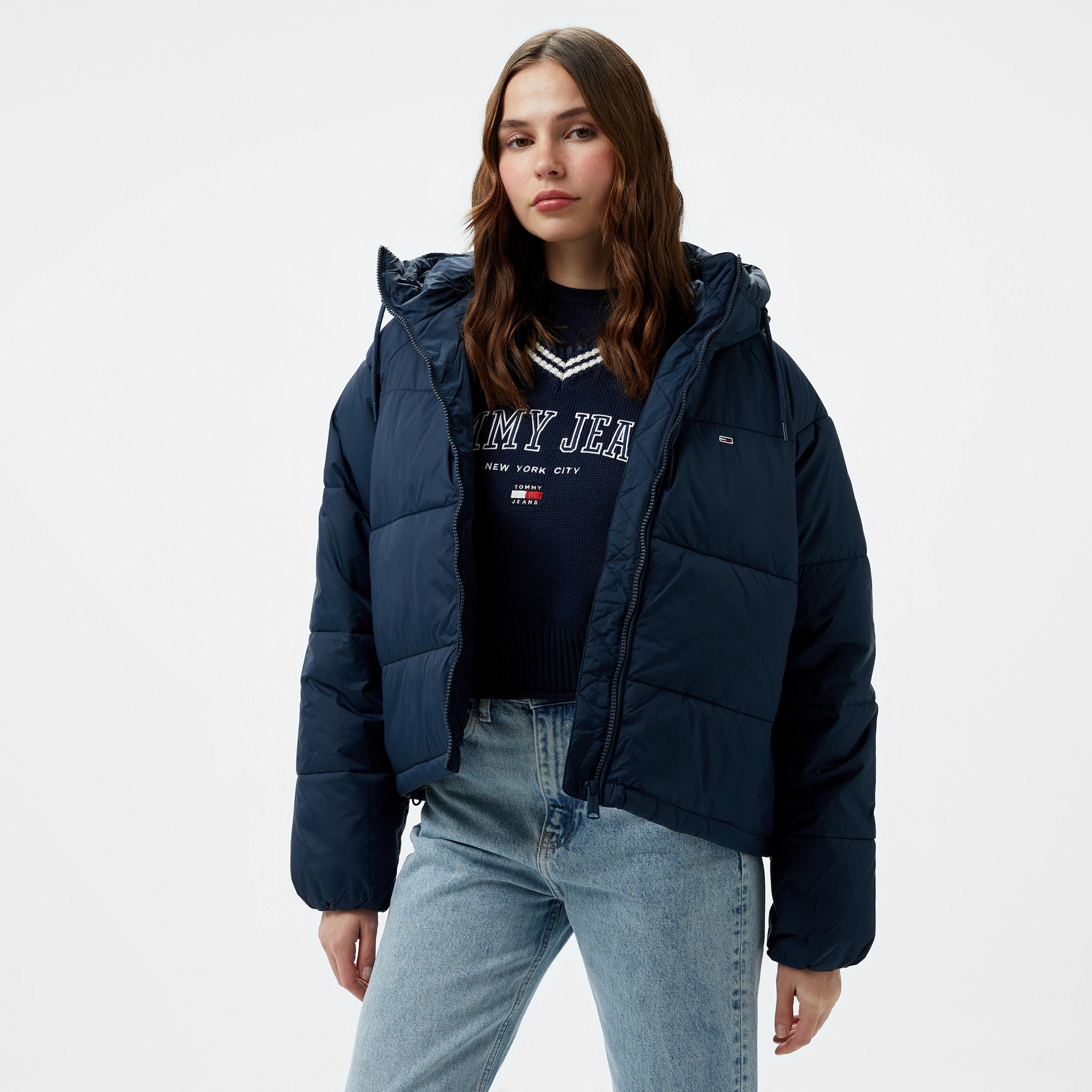 Tommy Jeans Kadın Mavi Mont