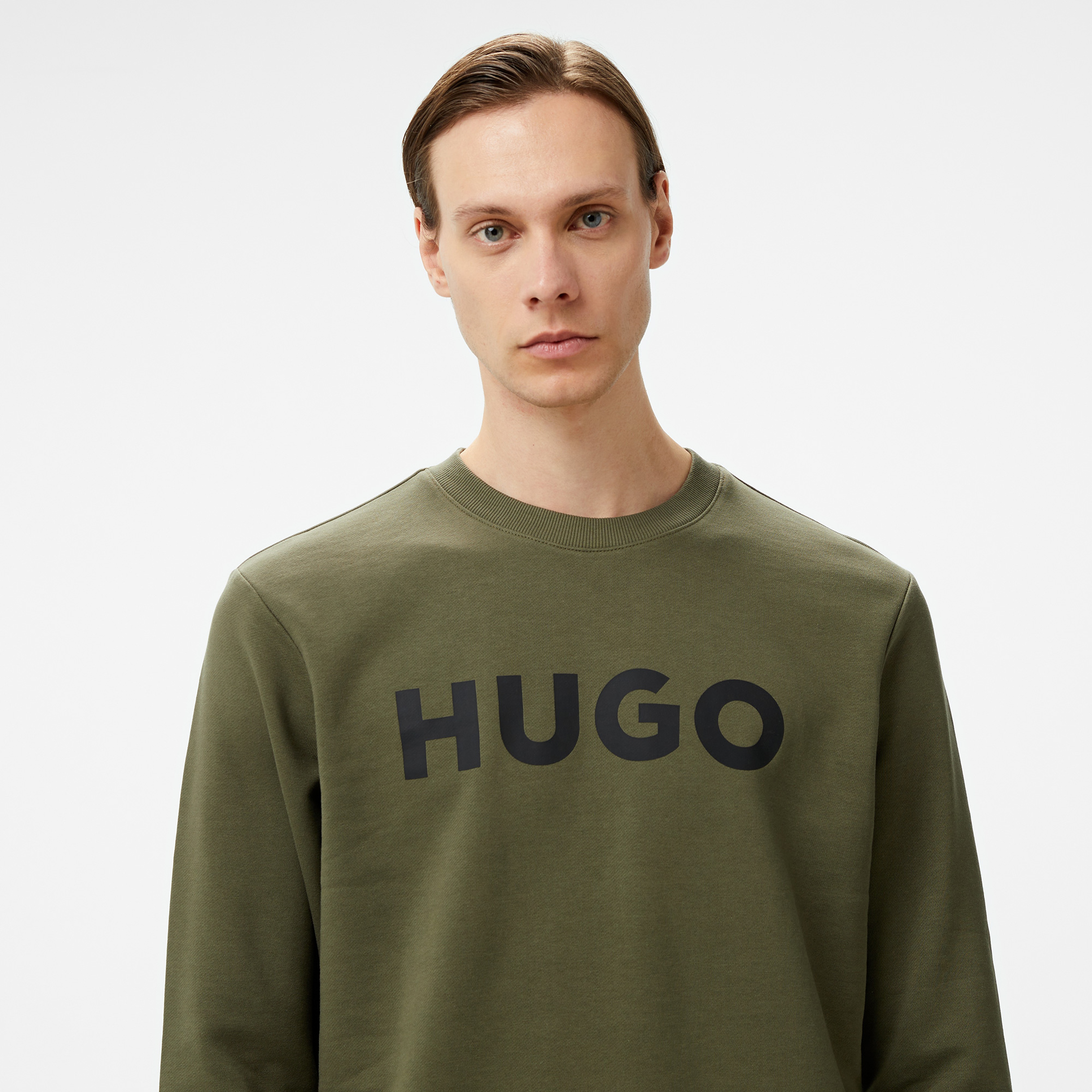 Hugo Dem Erkek Haki Sweatshirt