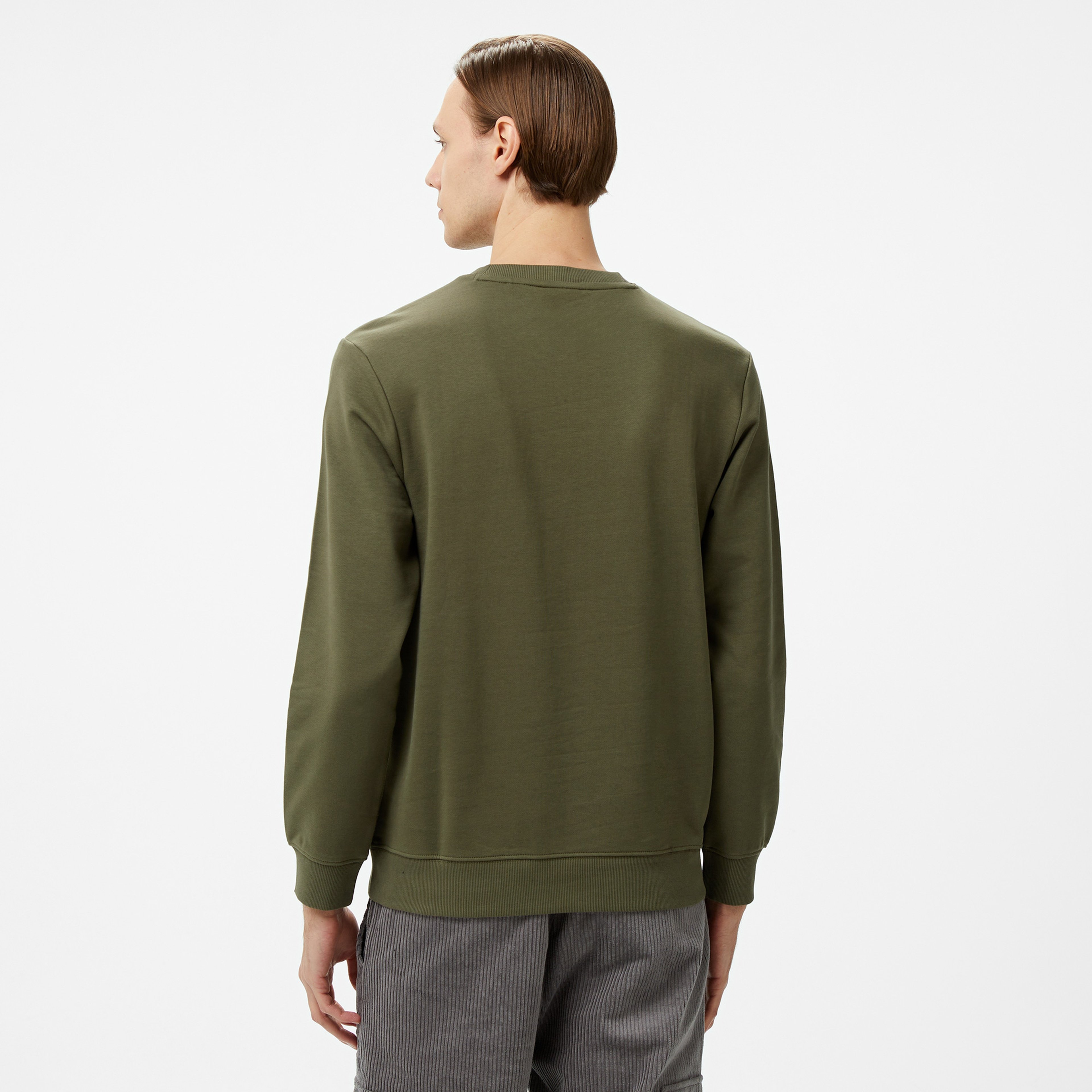 Hugo Dem Erkek Haki Sweatshirt