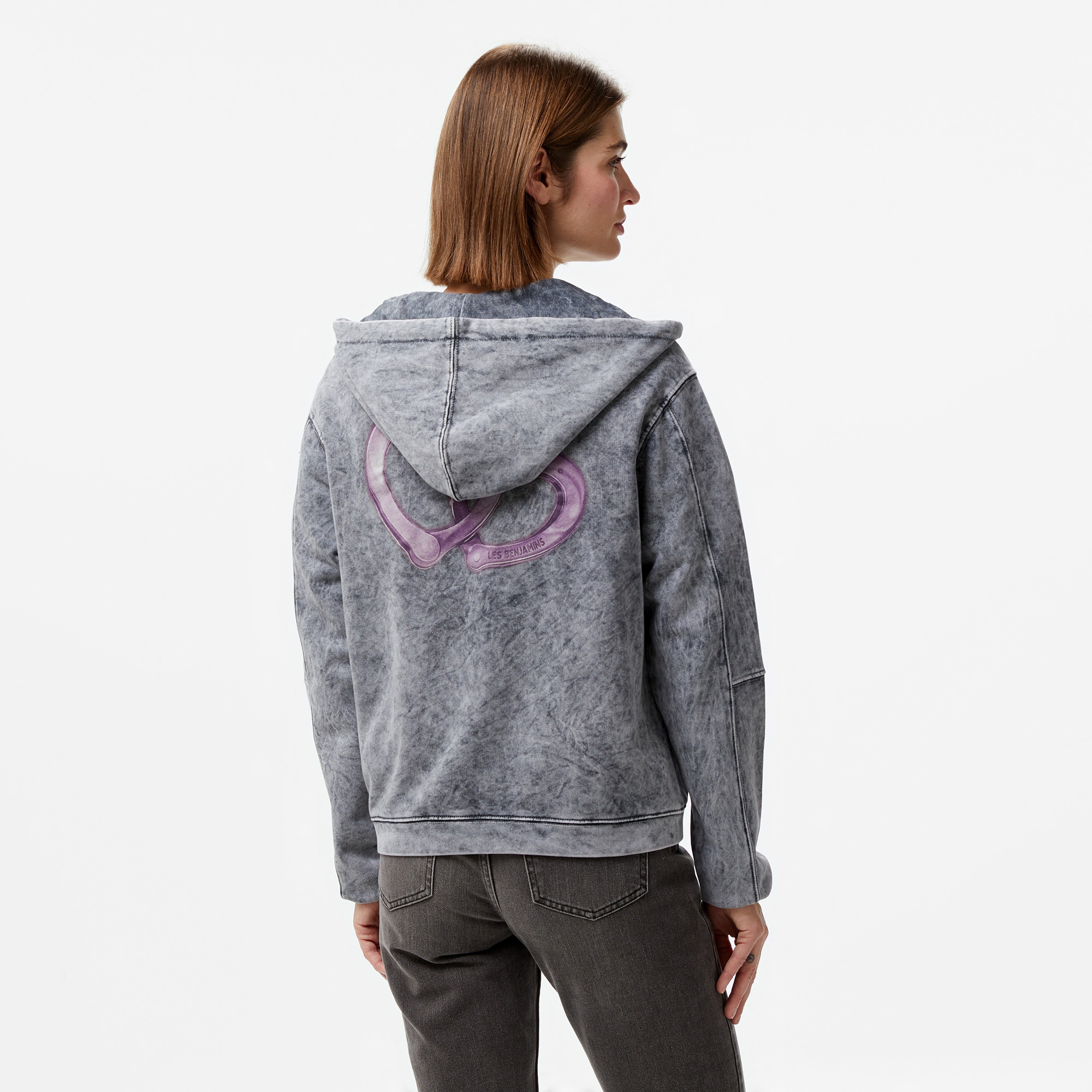 Les Benjamins 004 Kadın Beyaz Sweatshirt