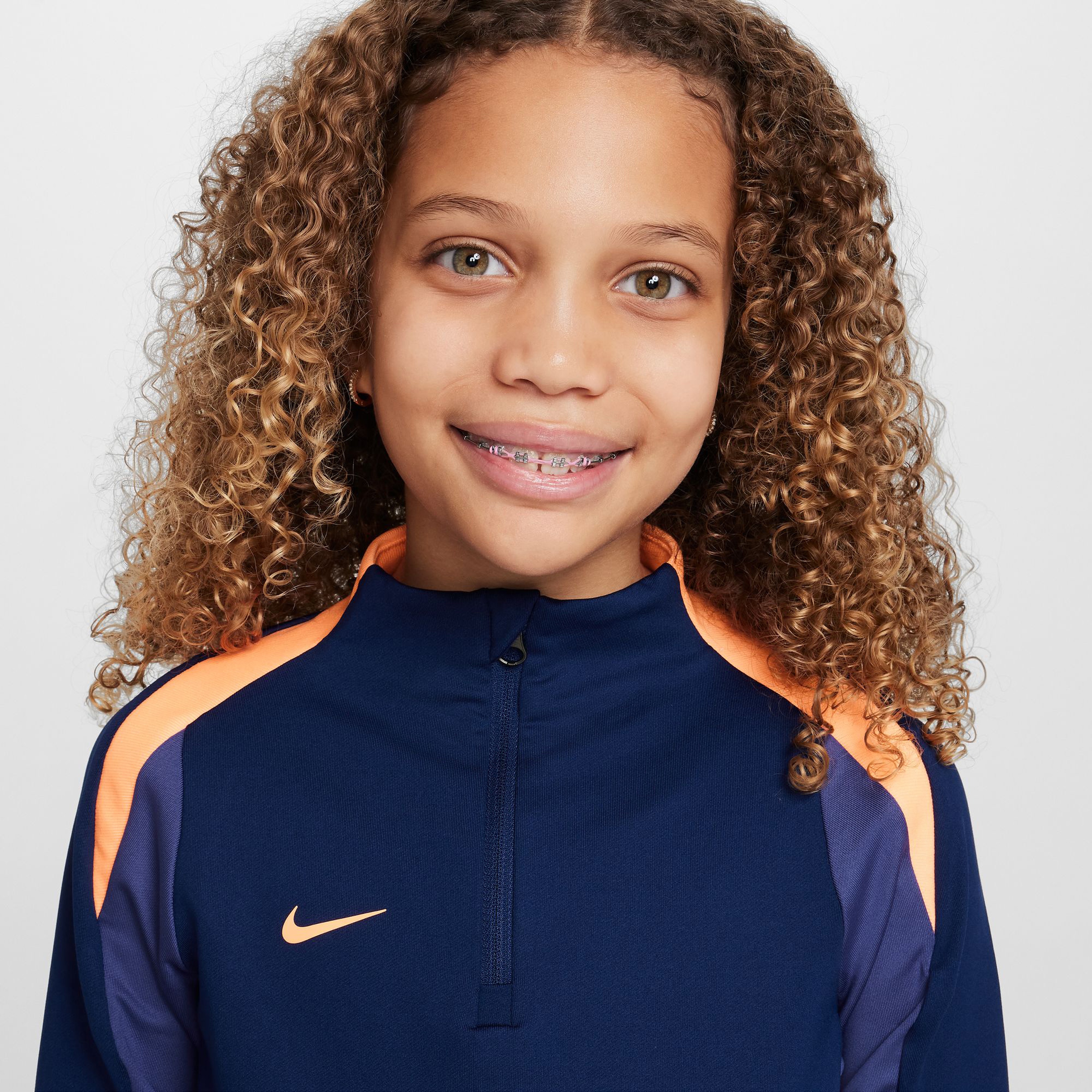 Nike Dri-FIT Strike Çocuk Mavi Sweatshirt