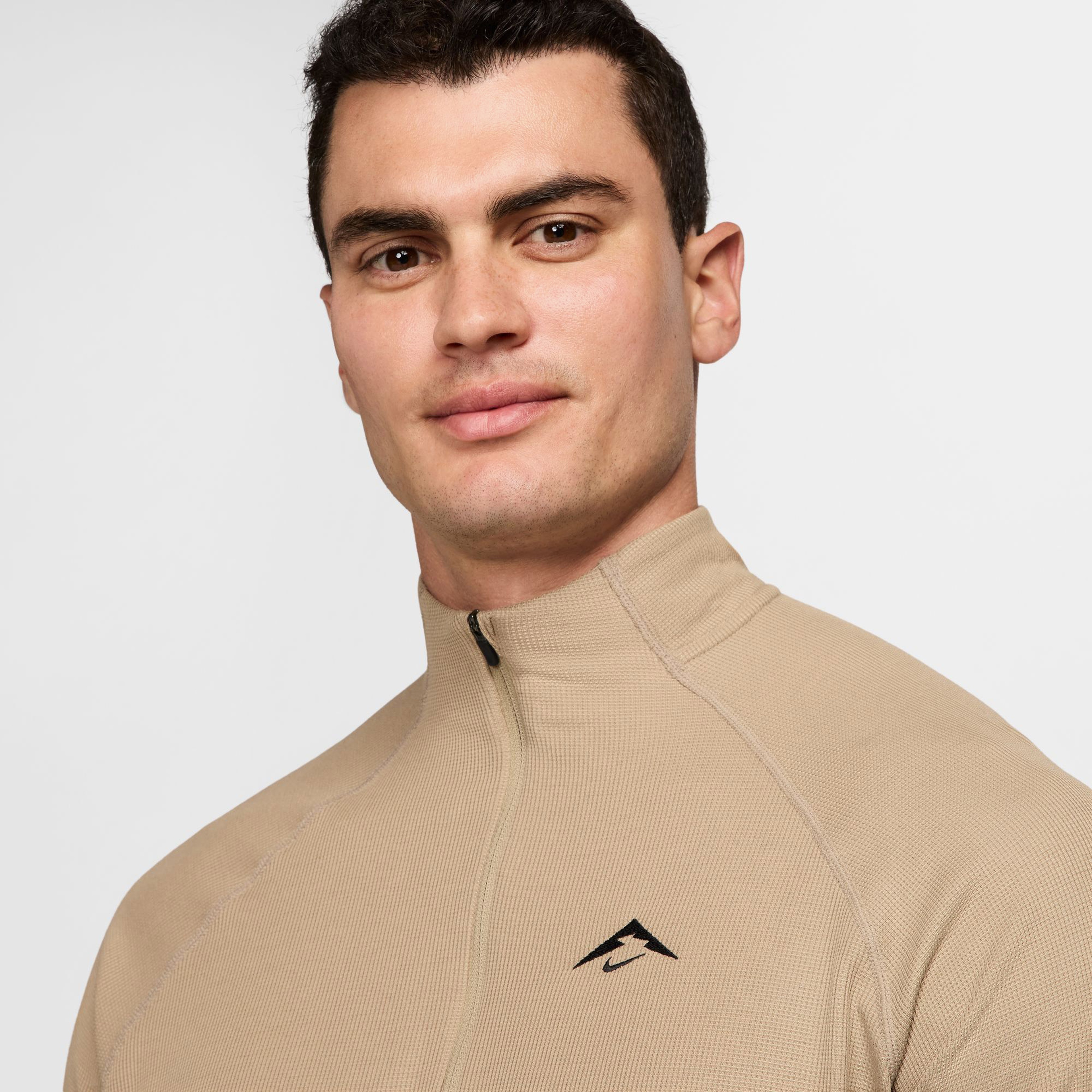 adidas Trail Dri-Fit 1/2 Zip Erkek Kahverengi Antrenman Üstü