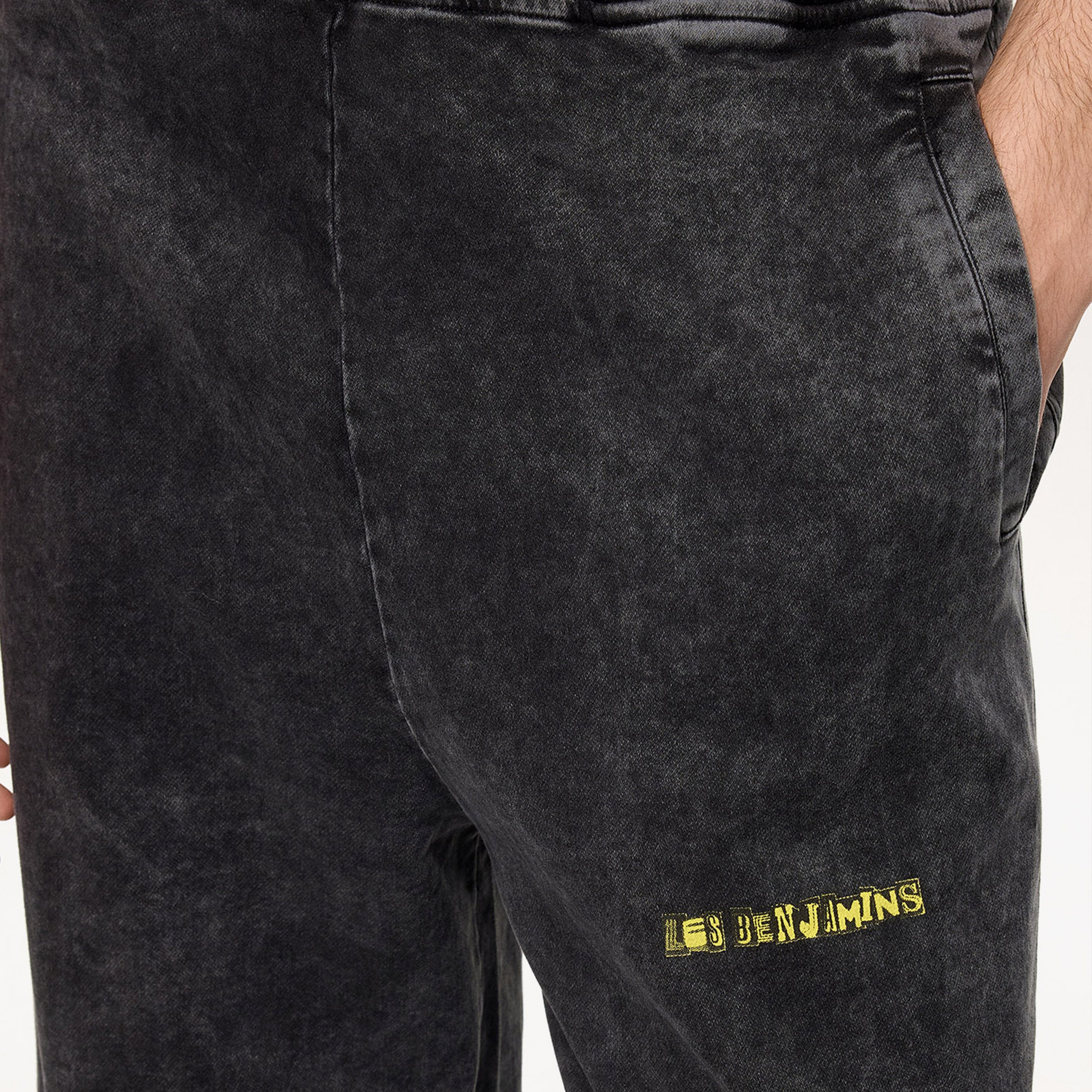 Les Benjamins 002 Erkek Siyah Eşofman Altı