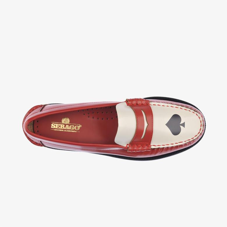 Sebago Classic Dan Gambling Kadın Kırmızı/Beyaz Günlük Ayakkabı