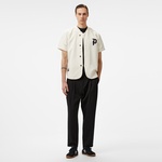 Primitive Hiro Baseball Jersey Erkek Krem Gömlek