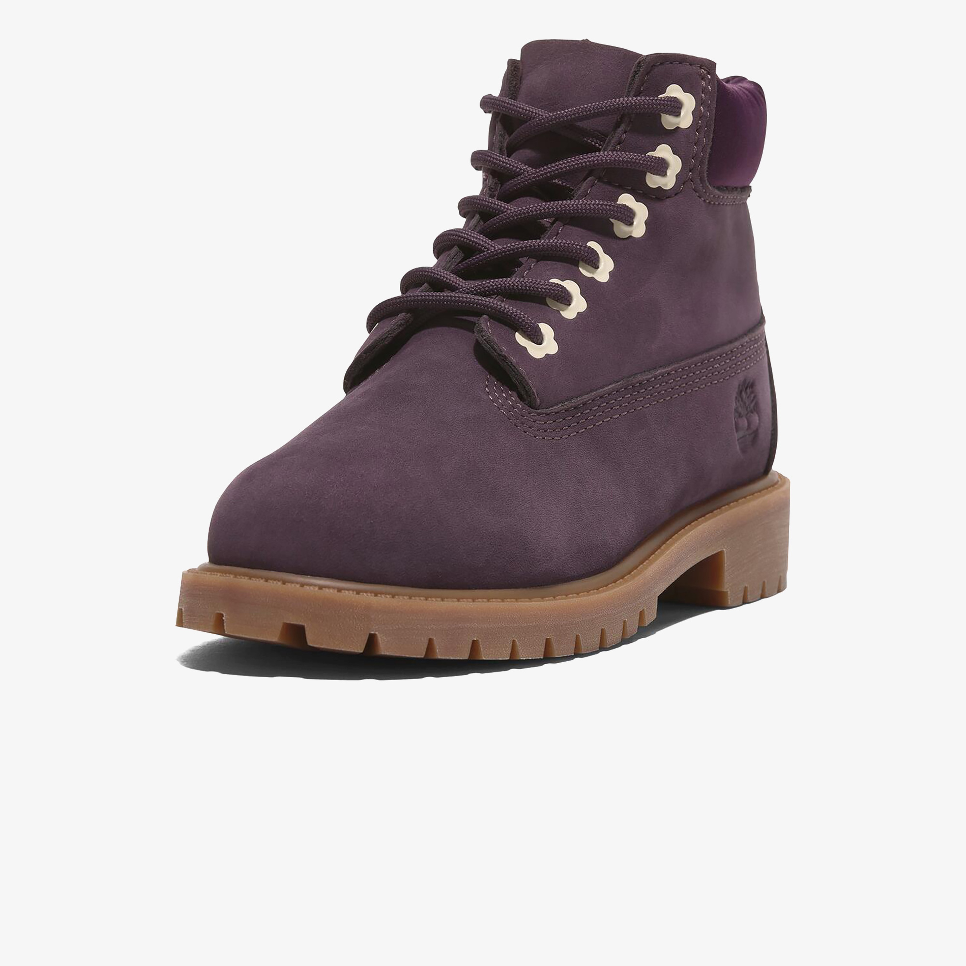 Timberland Premium 6 Inch Lace Up Çocuk Mor Bot