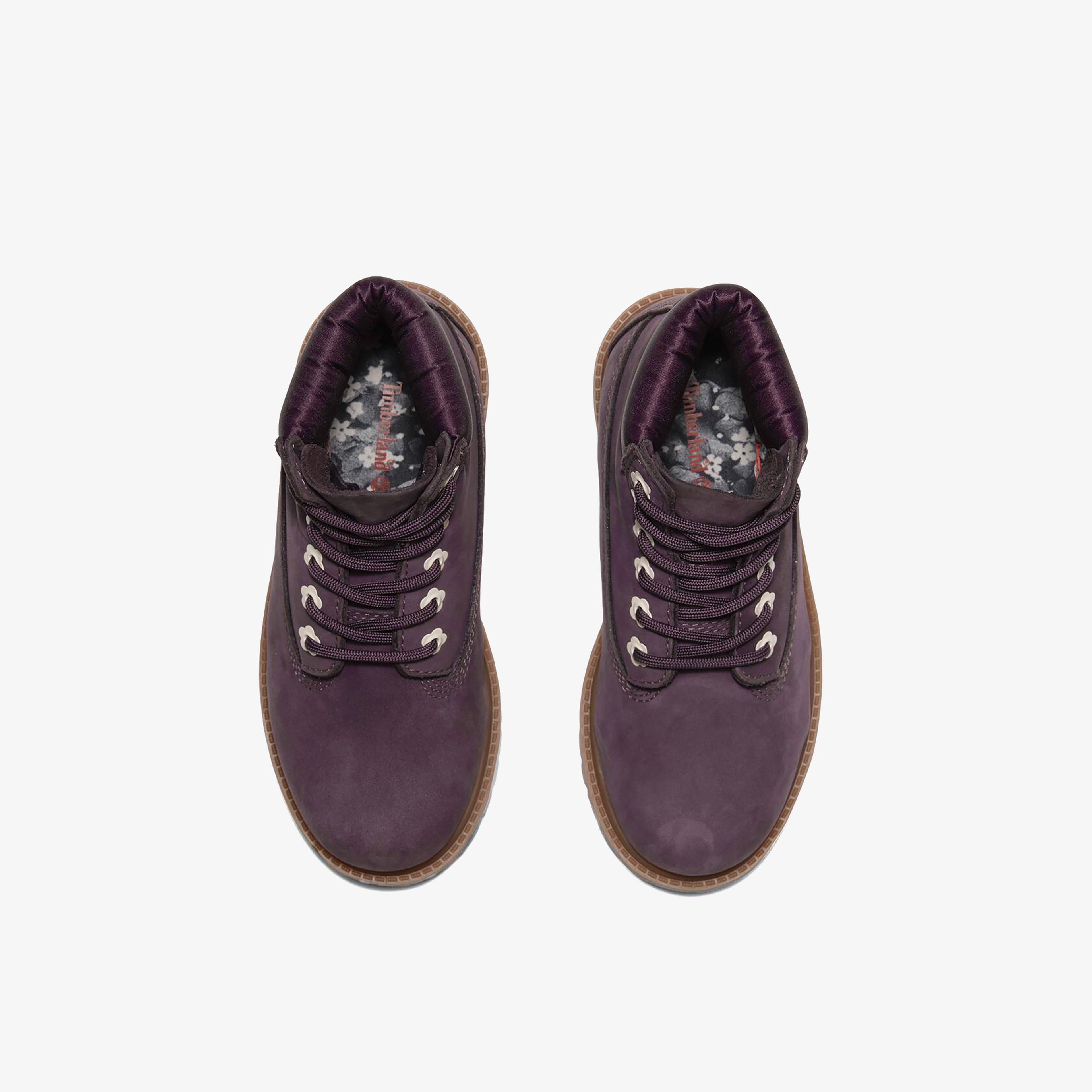 Timberland Premium 6 Inch Lace Up Çocuk Mor Bot