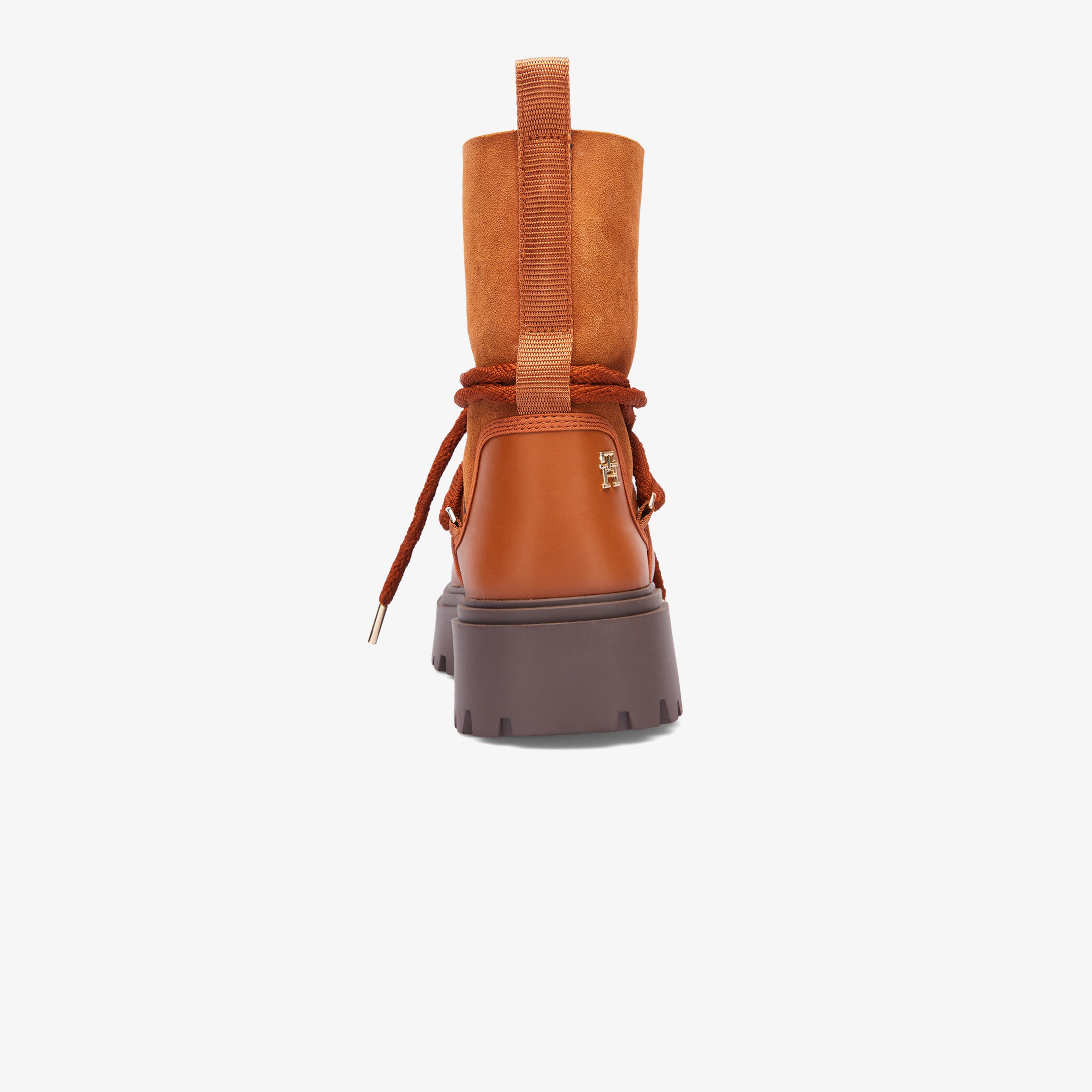 Tommy Hilfiger Real Shearlıng Lace-Up Snowboot Kadın Kahverengi Yağmur Botu