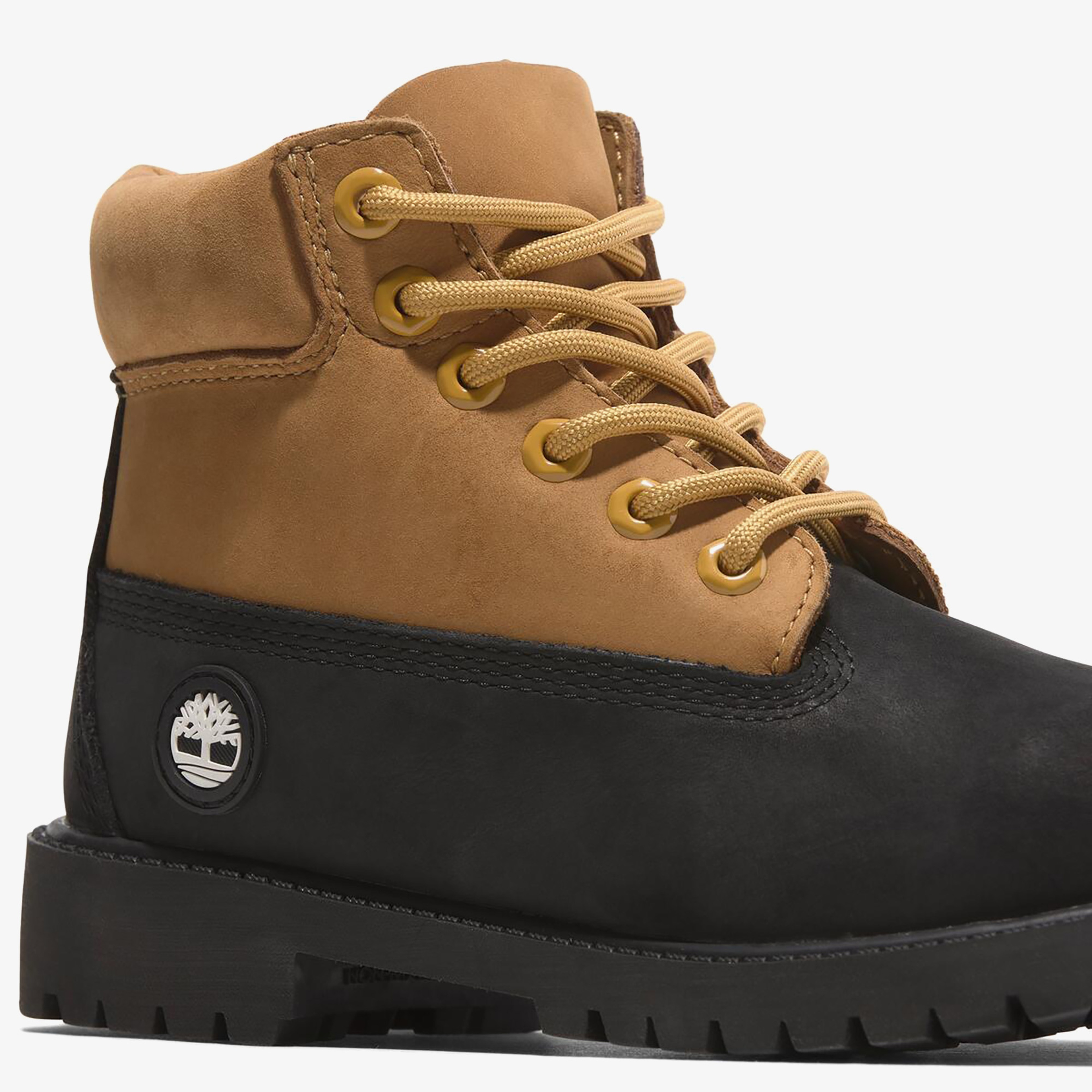 Timberland Premium 6 Inch Lace Up Çocuk Siyah Bot