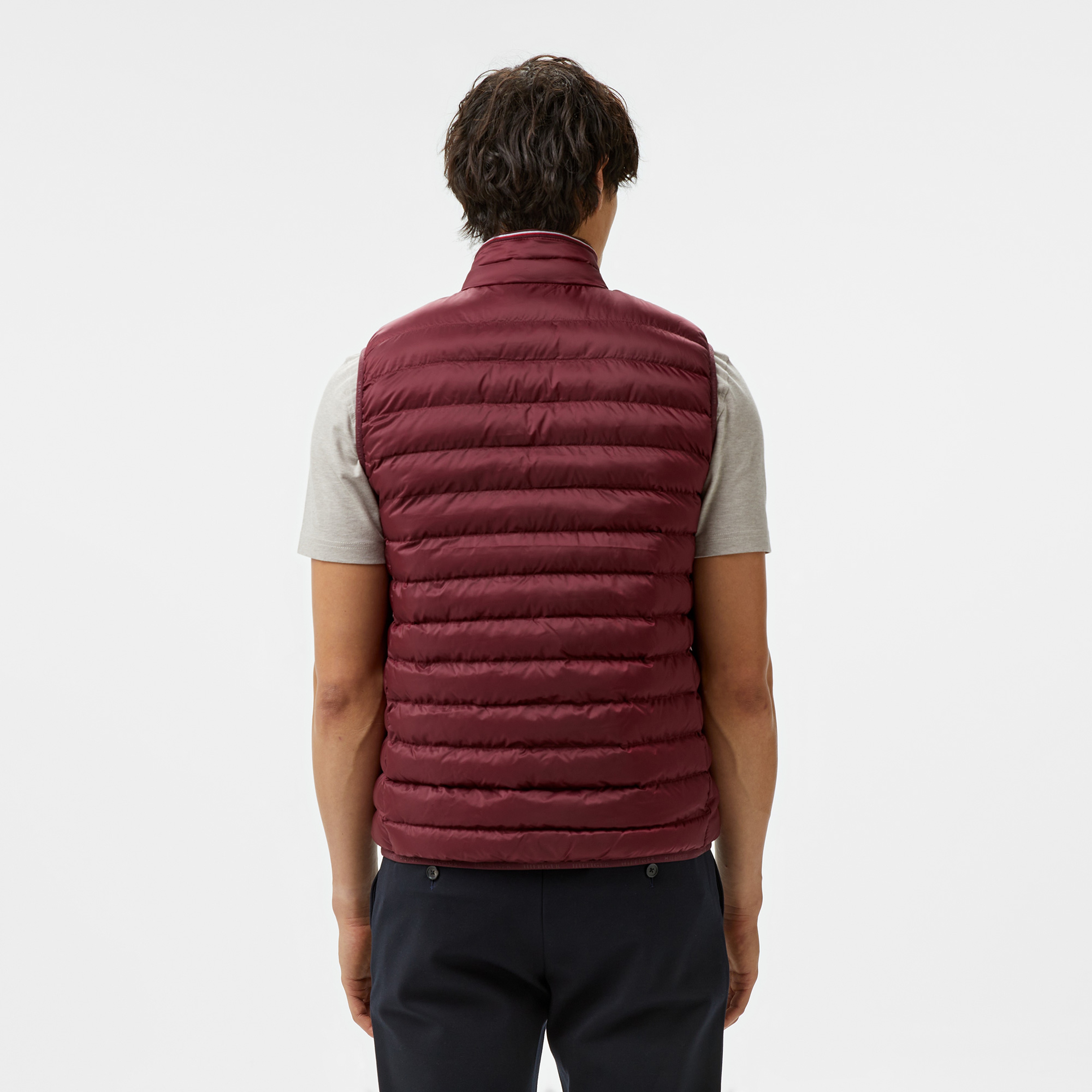 Tommy Hilfiger Packable Recycled Vest Erkek Bordo Yelek
