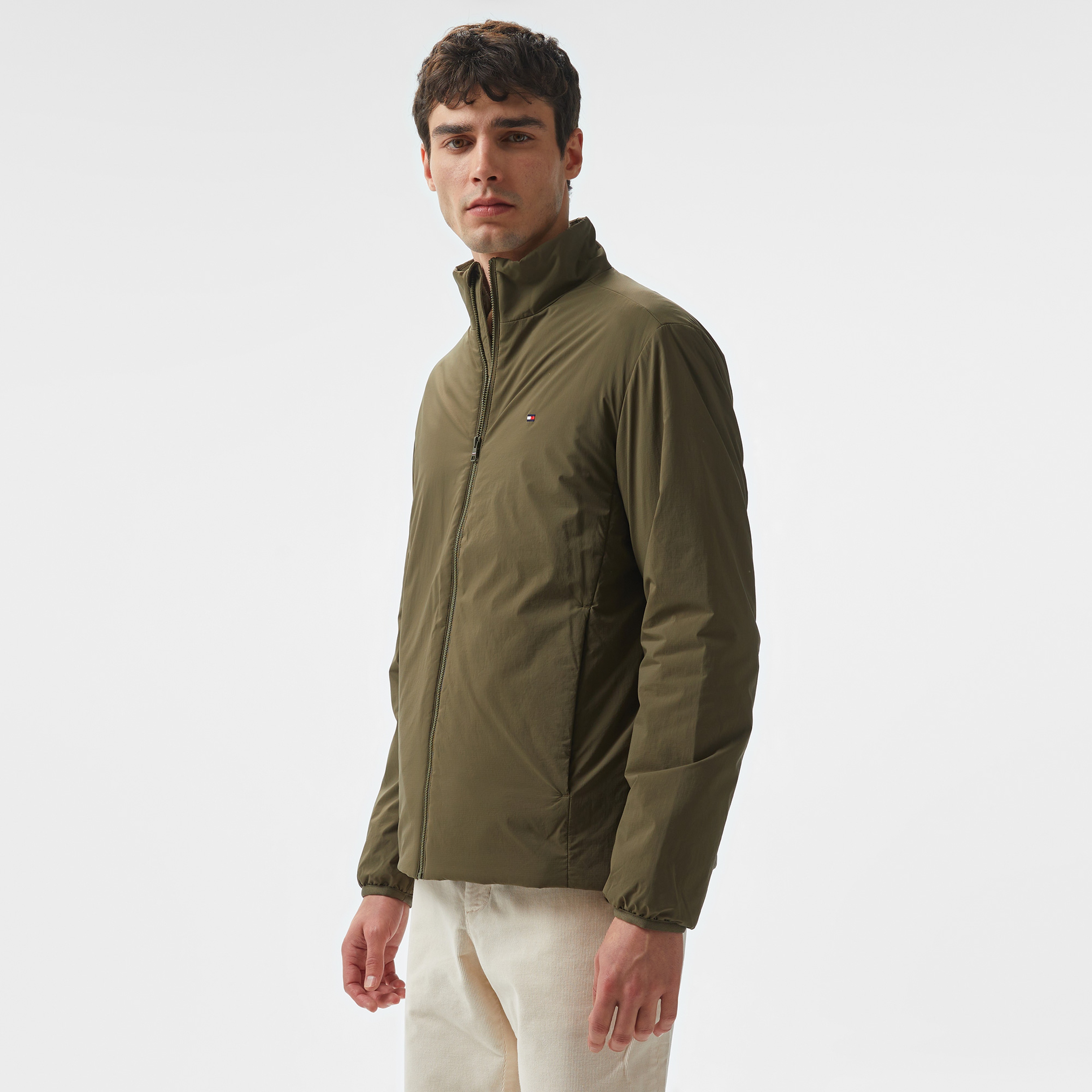 Tommy Hilfiger Lightweight Blouson Erkek Haki Ceket