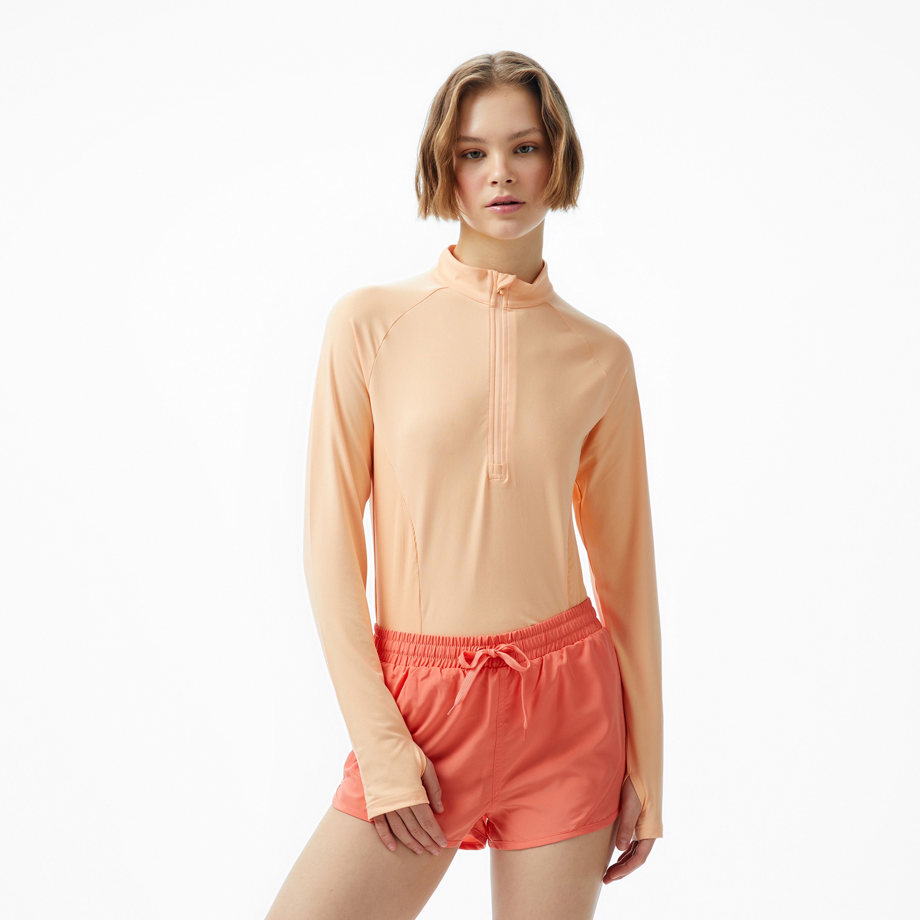 Energetics Cusca iv Kadın Turuncu Koşu Sweatshirt